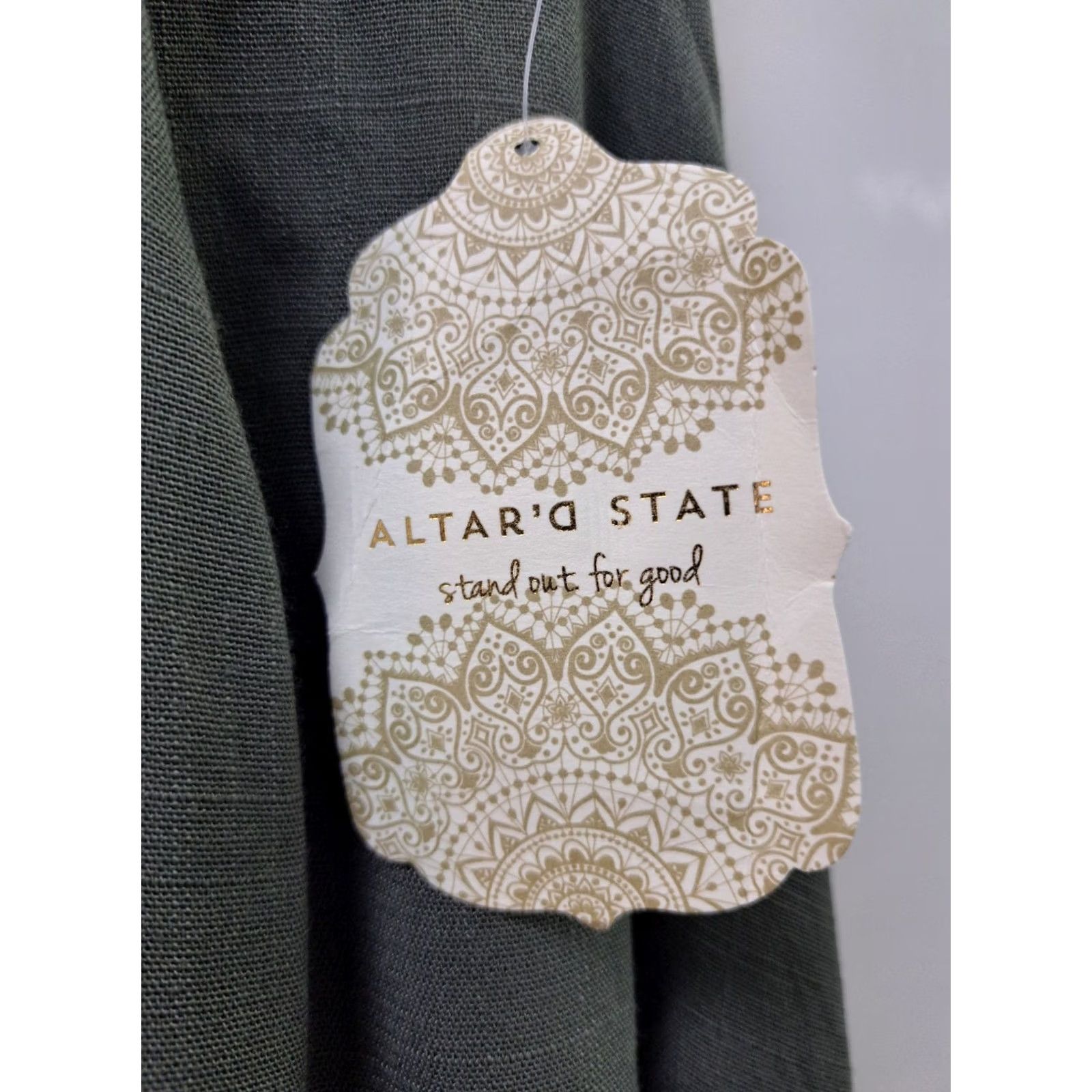 Vintage Alter’d State Skirt Womens M Dust Olive NWT Pleated Long Pullon Size Size 32" / US 10 / IT 46 - 5 Thumbnail