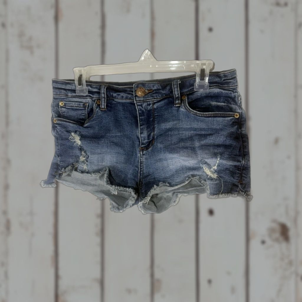 Vintage Sts Blue Dk Faded Wash Boyfriend Short Cutoffs Womens Size 28 Size 28" / US 6 / IT 42 - 1 Thumbnail