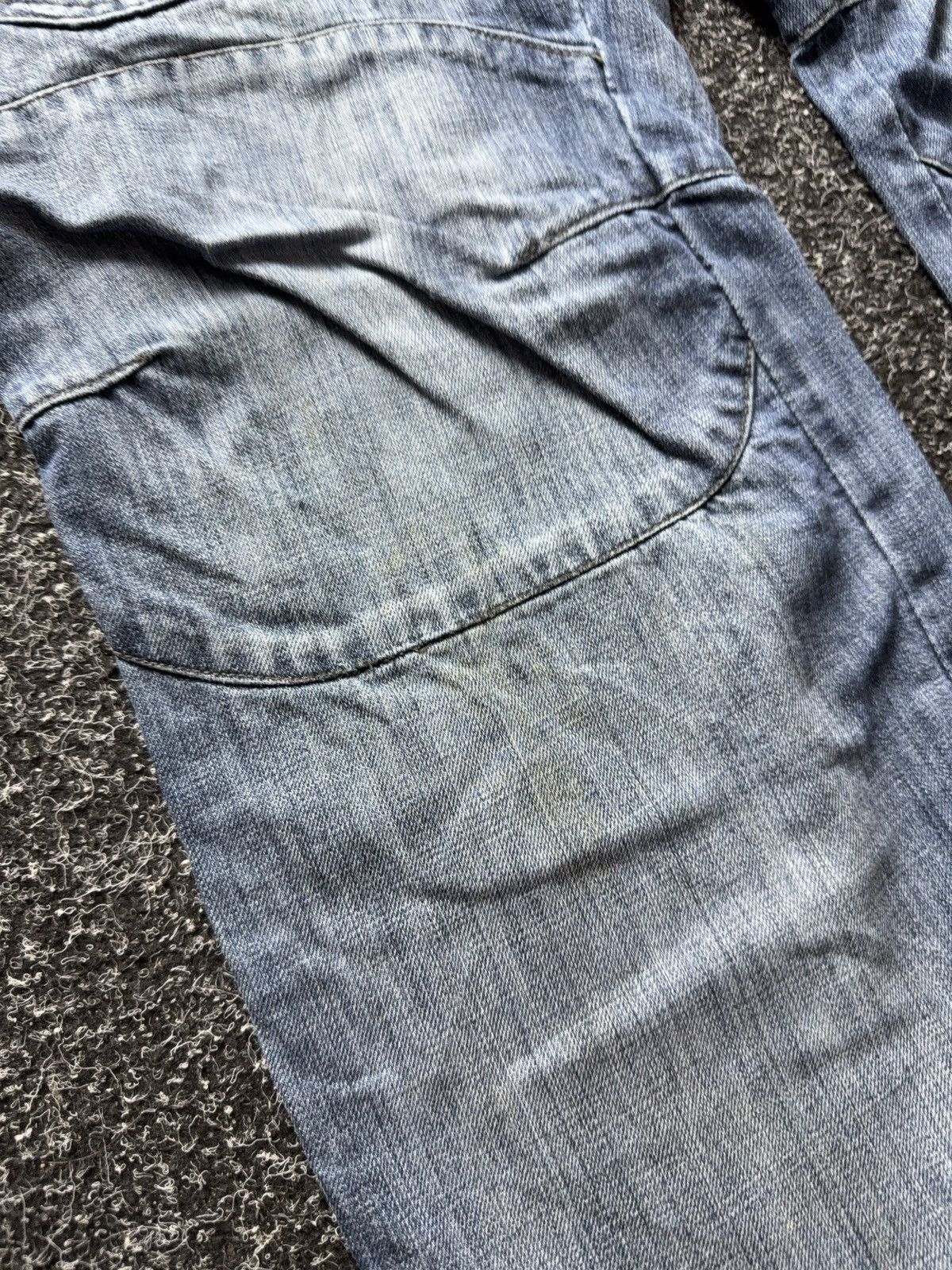 Vintage Y2K Retro Rap Cargo Denim Baggy Distressed Streetwear Size US 36 / EU 52 - 4 Thumbnail
