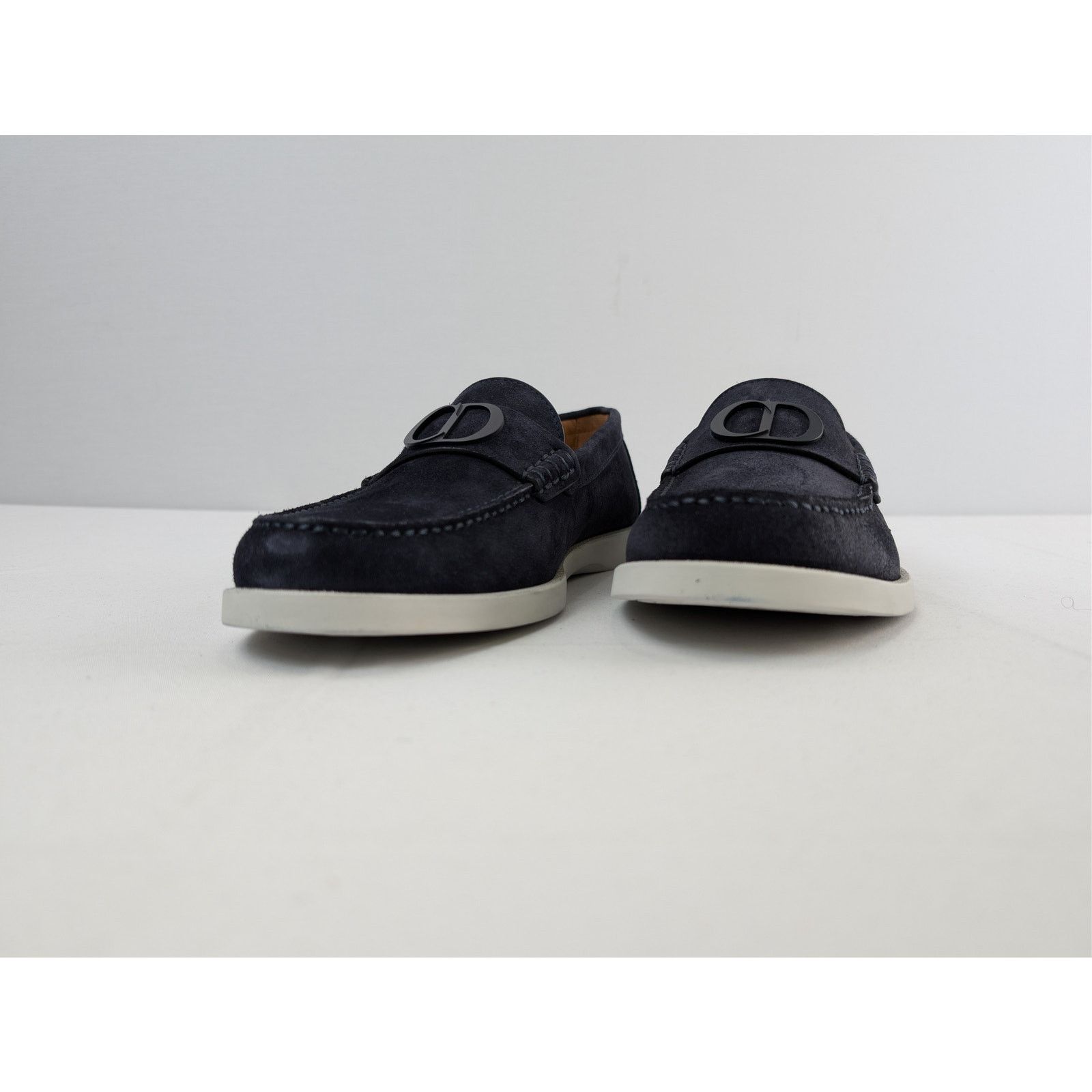 Dior o1rshd1 D'Granville suede Loafers Shoe Boots in navy blue Size US 8 / EU 41 - 7 Thumbnail