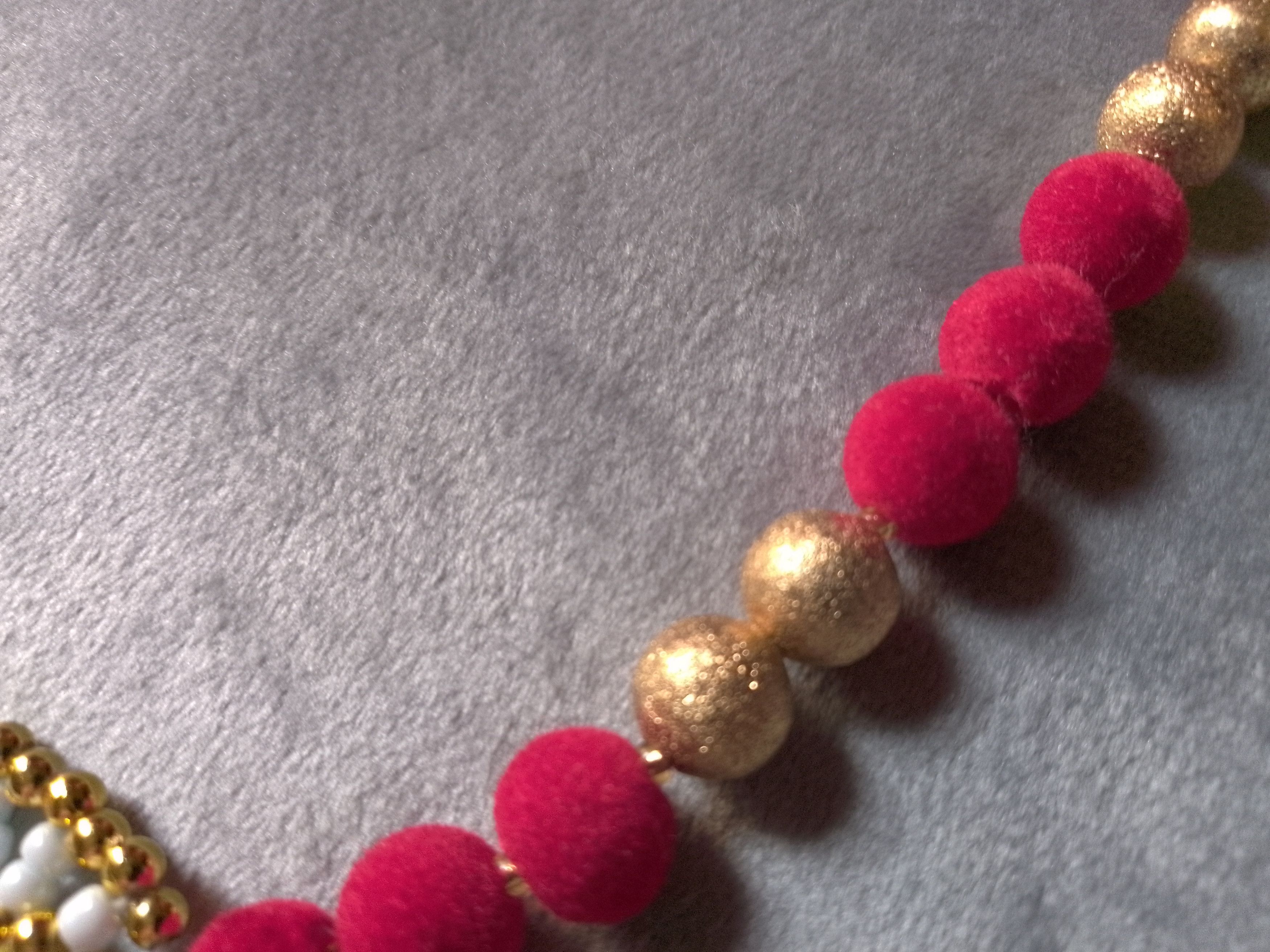 Handmade Elegant Necklace Red blue with natural coral stones Size ONE SIZE - 9 Thumbnail