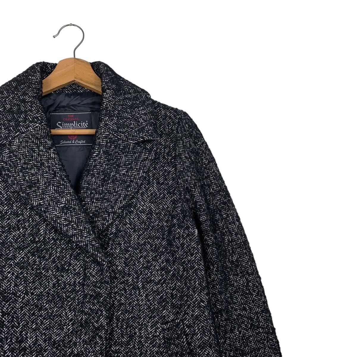 Japanese Brand Japanese Brand Simplicite Herringbone Wool Jacket Size M / US 6-8 / IT 42-44 - 5 Thumbnail