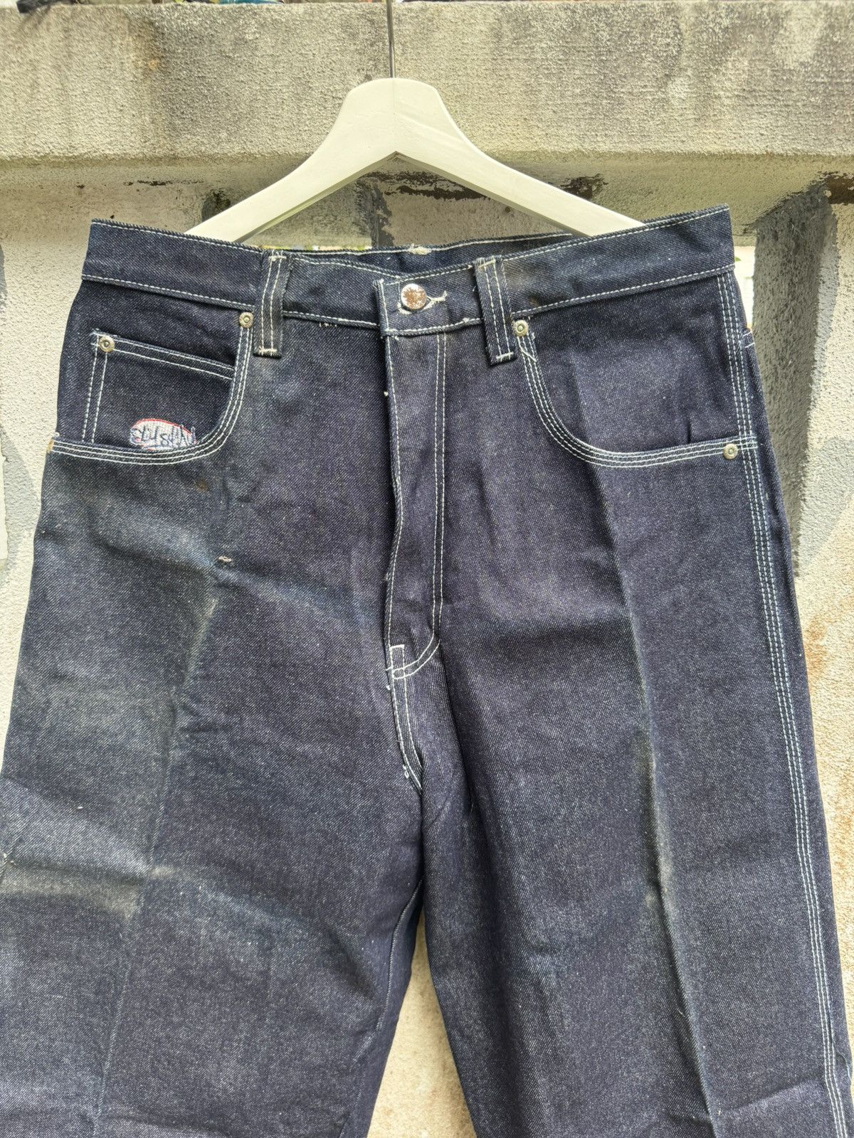 Eminem × Rap Tees VERY RARE🔥Vintage 90s EMINEM HIPHOP BAGGY FLARE Jean BOSS02 Size US 32 / EU 48 - 3 Thumbnail