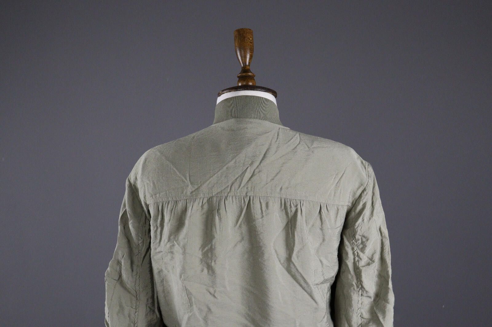 Allsaints AllSaints Gray Designed Tyne Angie Bomber Jacket Size S Size S / US 4 / IT 40 - 7 Thumbnail