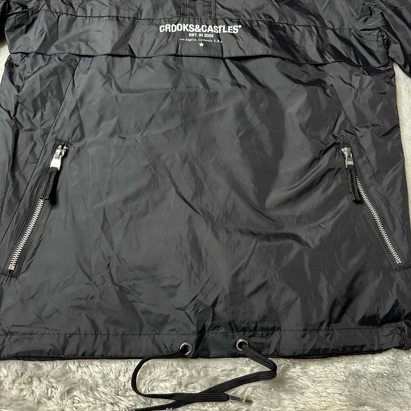 Crooks & Castles NWT Crooks & Castles Hooded Windbreaker Jacket Black Men S Size US S / EU 44-46 / 1 - 5 Thumbnail