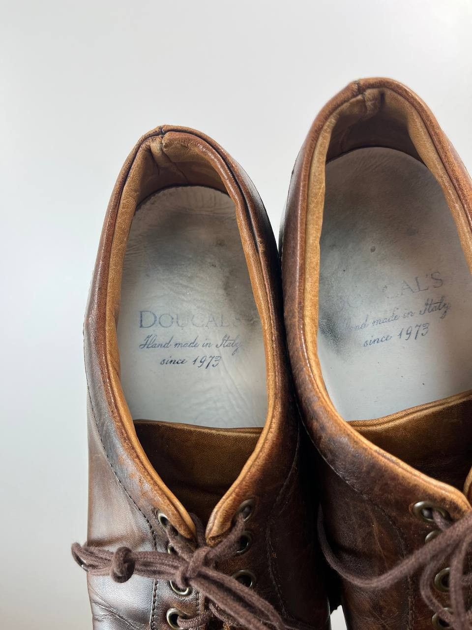 Doucal's Doucal's Leather Oxford Shoes Brown Handmade Size 40 Size US 7 / EU 40 - 7 Thumbnail