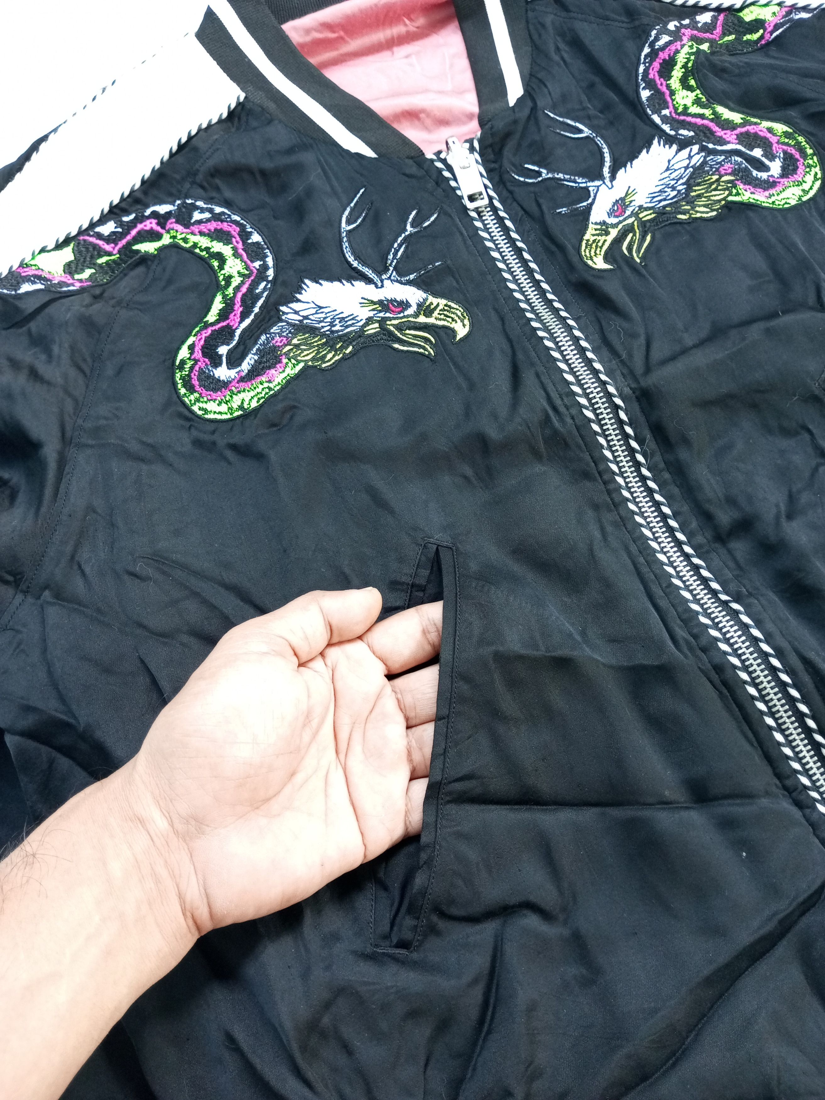 Diesel Reversible Diesel Sukajan Style Varsity Embroidery Jacket Size US L / EU 52-54 / 3 - 23 Thumbnail