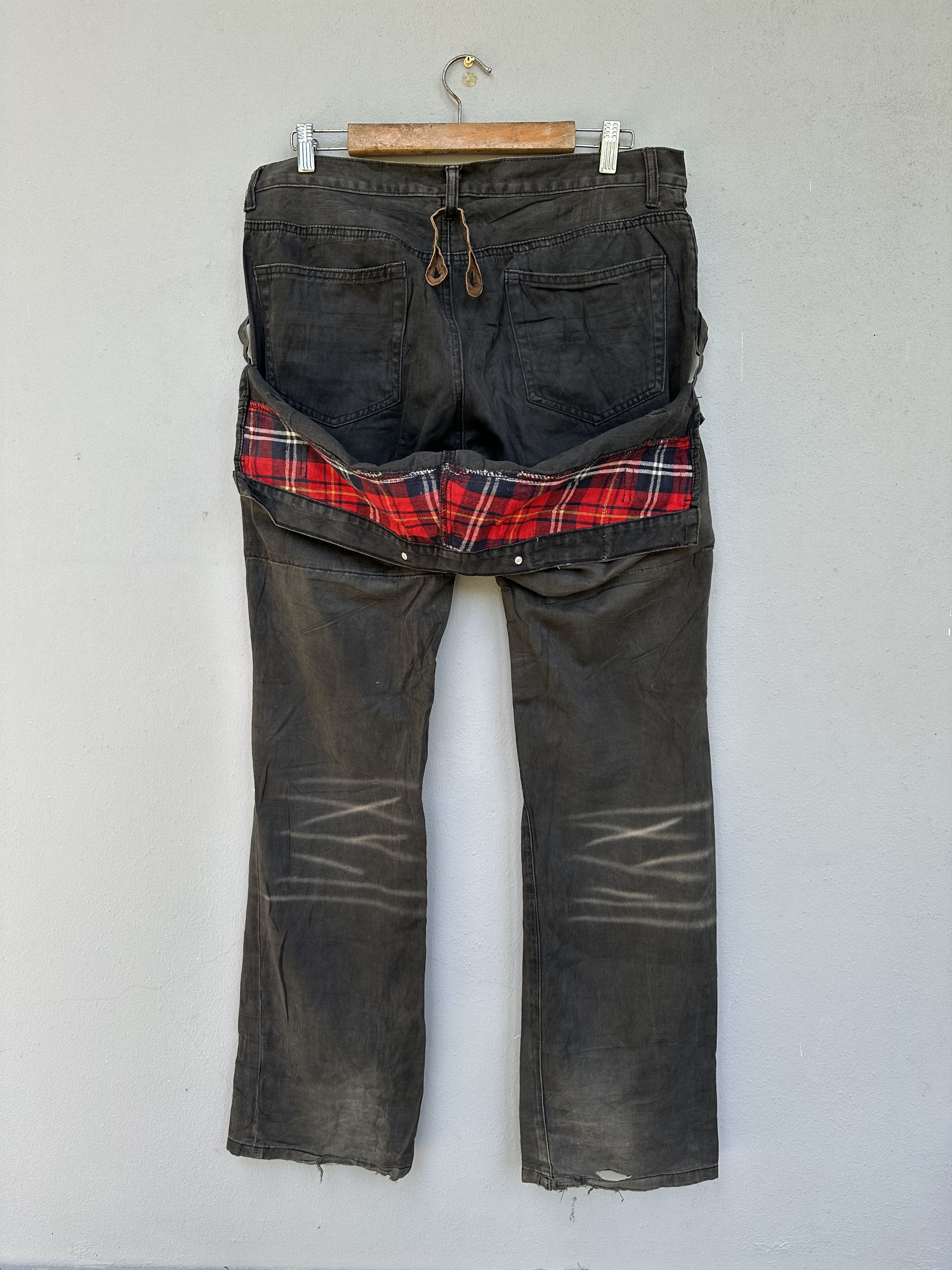 Japanese Brand Rare Savignac De Denim Double Waist Seditionaries Distressed Size US 32 / EU 48 - 6 Thumbnail