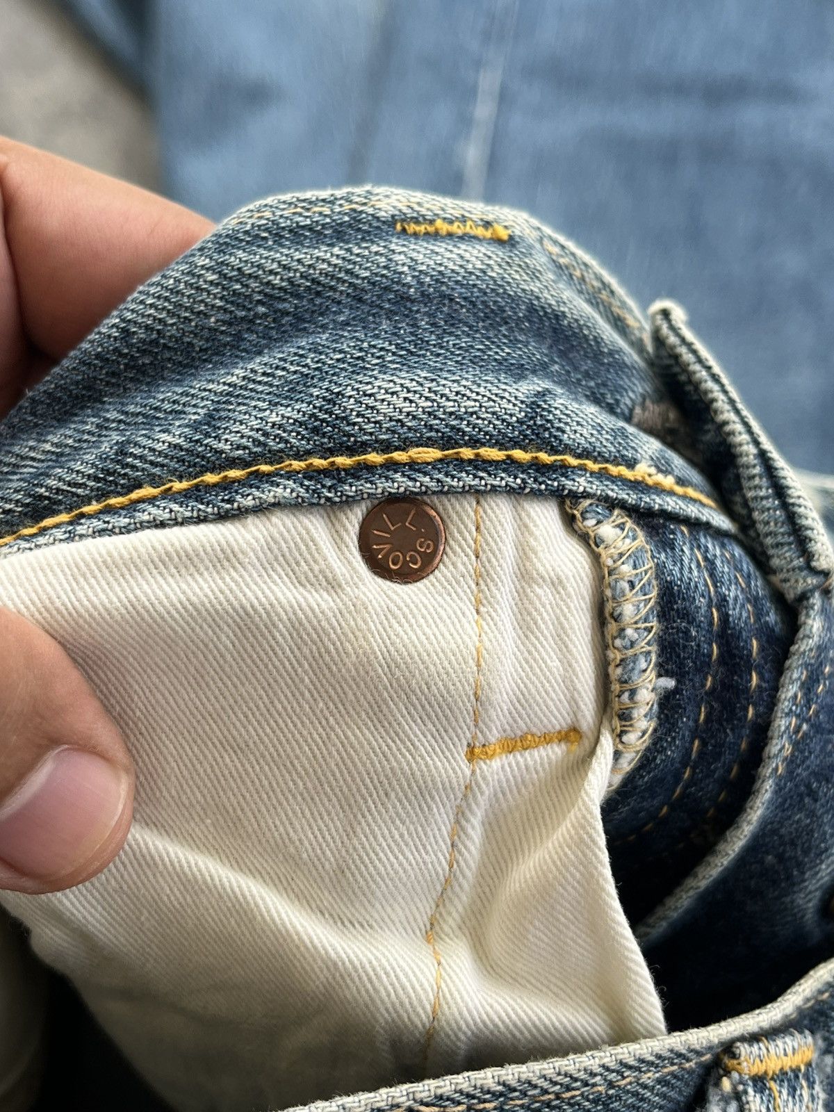 Evisu Vintage Evisu No 2 Embroidded Seagulls Selvedge Denim Size US 29 - 15 Thumbnail