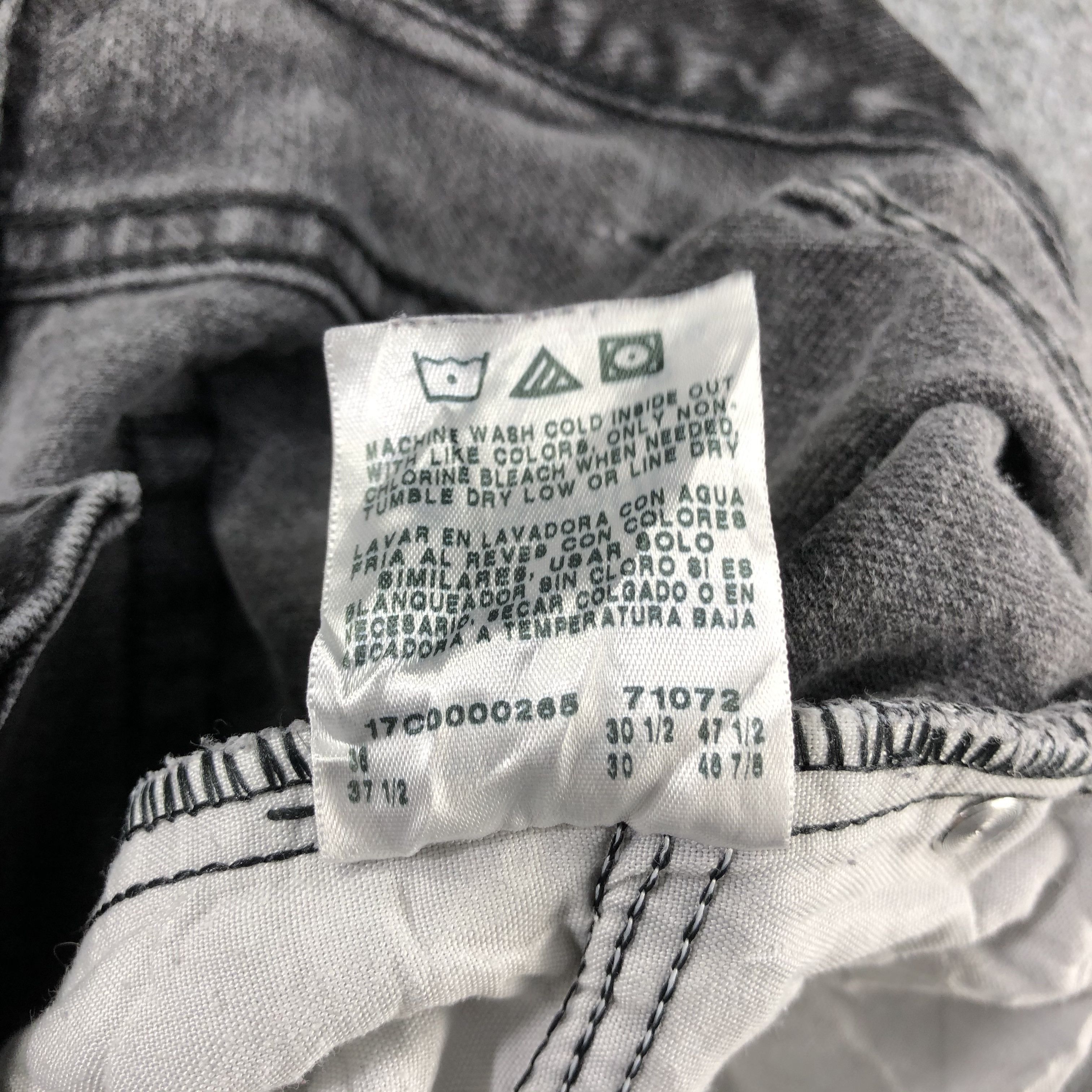 Lee Vintage Faded Black Lee Jeans-J2499 Size US 36 / EU 52 - 11 Thumbnail
