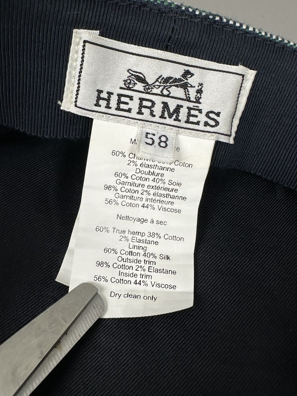 Hermes Hermes - 2010 Cavalle Casquette Hat - Logo on Buttons - Navy Size ONE SIZE - 11 Thumbnail