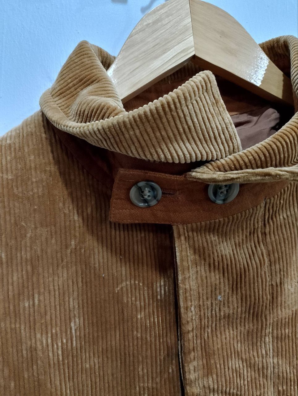 JUN MEN JUN ELEGANCE by Jun Men Caramel Corduroy Long Coat Jacket Size US S / EU 44-46 / 1 - 5 Thumbnail