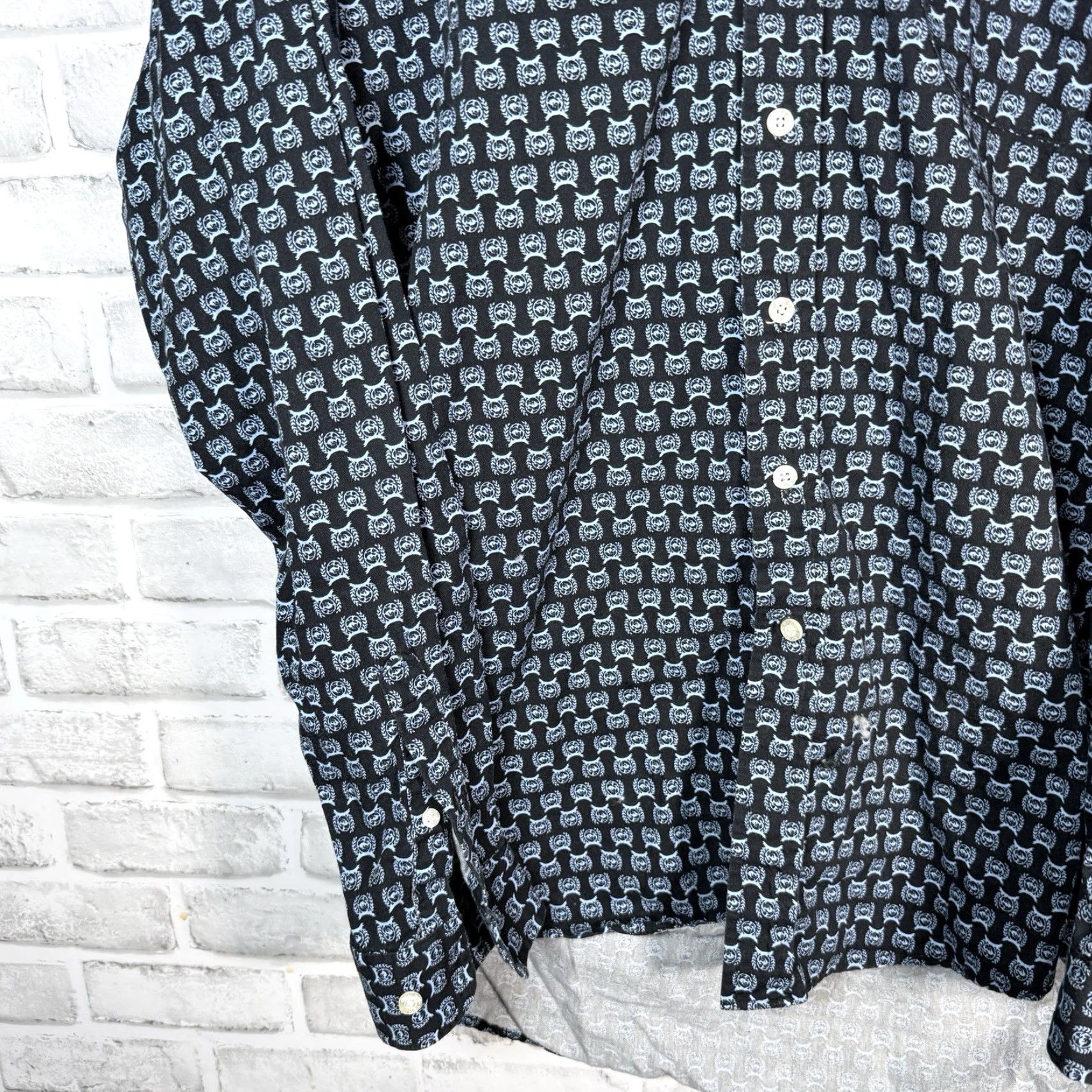 Vintage Cinch Western Long Sleeve Button-Down Shirt XL Mens Blue 100% Cotton Size US XL / EU 56 / 4 - 3 Thumbnail