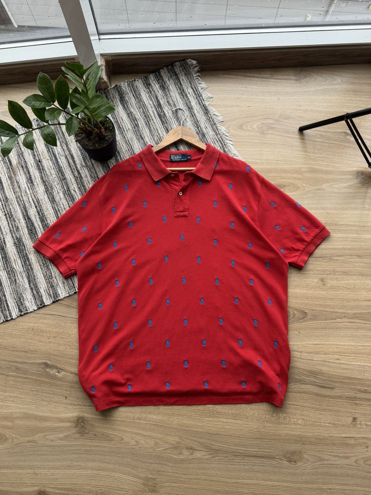 Polo Ralph Lauren POLO RALPH LAUREN MONOGRAM LOGO RED RELAXED POLO T-SHIRT Size US XL / EU 56 / 4 - 1 Thumbnail