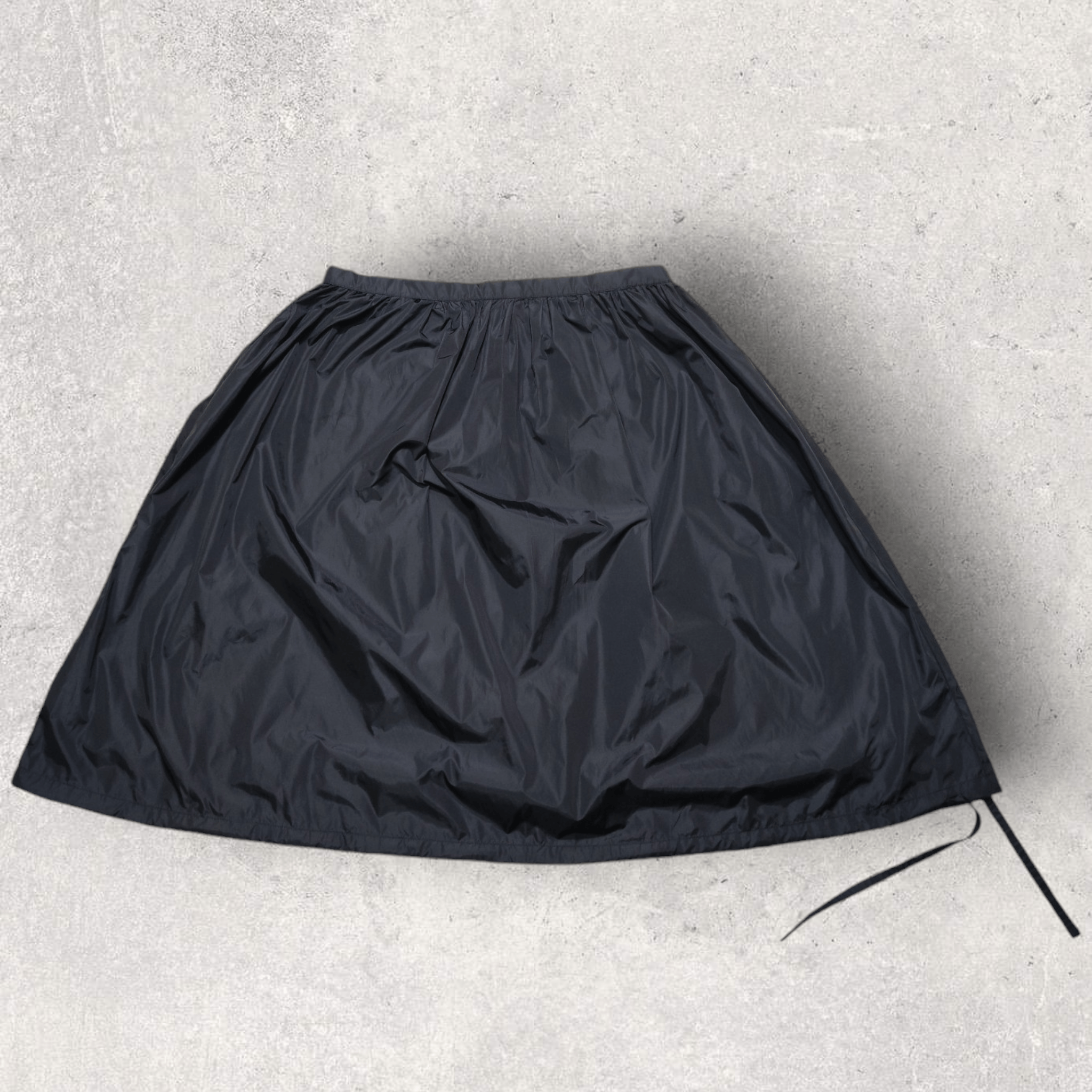 Prada Prada Nylon Black Midi Skirt Size 42 Size 28" / US 6 / IT 42 - 3 Thumbnail