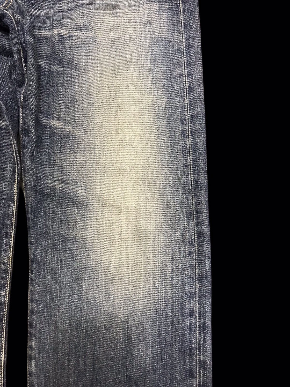 Edwin 💥WIDE💥VINTAGE EDWIN 505X SELVEDGE MINIMAL FADES DENIM F396 Size US 31 - 5 Thumbnail
