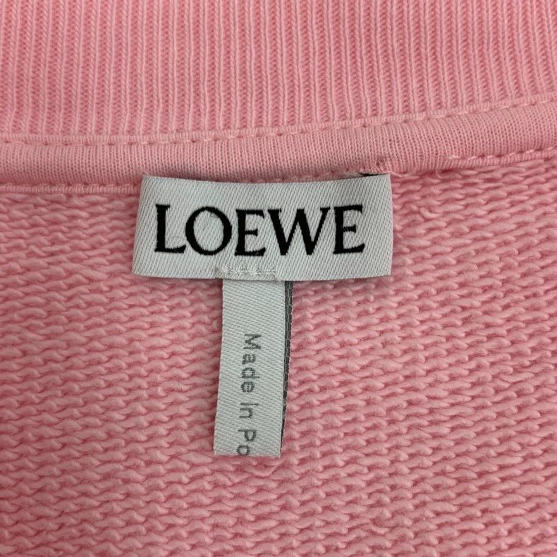 Loewe Loewe Pink cotton logo embroidered round neck long sleeve Size S / US 4 / IT 40 - 5 Thumbnail
