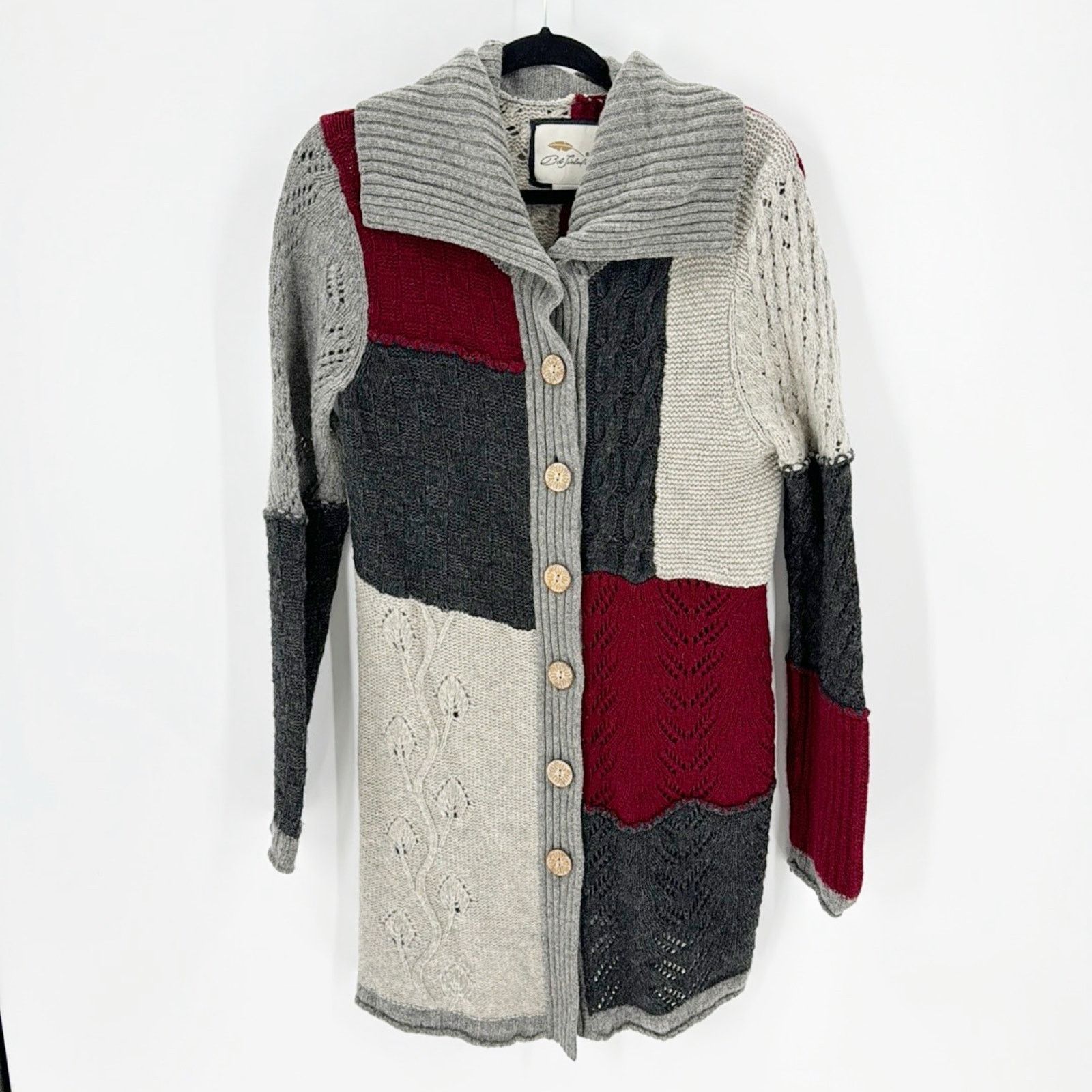Other Bob Limley AKA wool longline cardigan lagenlook quirky artsy Size M / US 6-8 / IT 42-44 - 1 Thumbnail