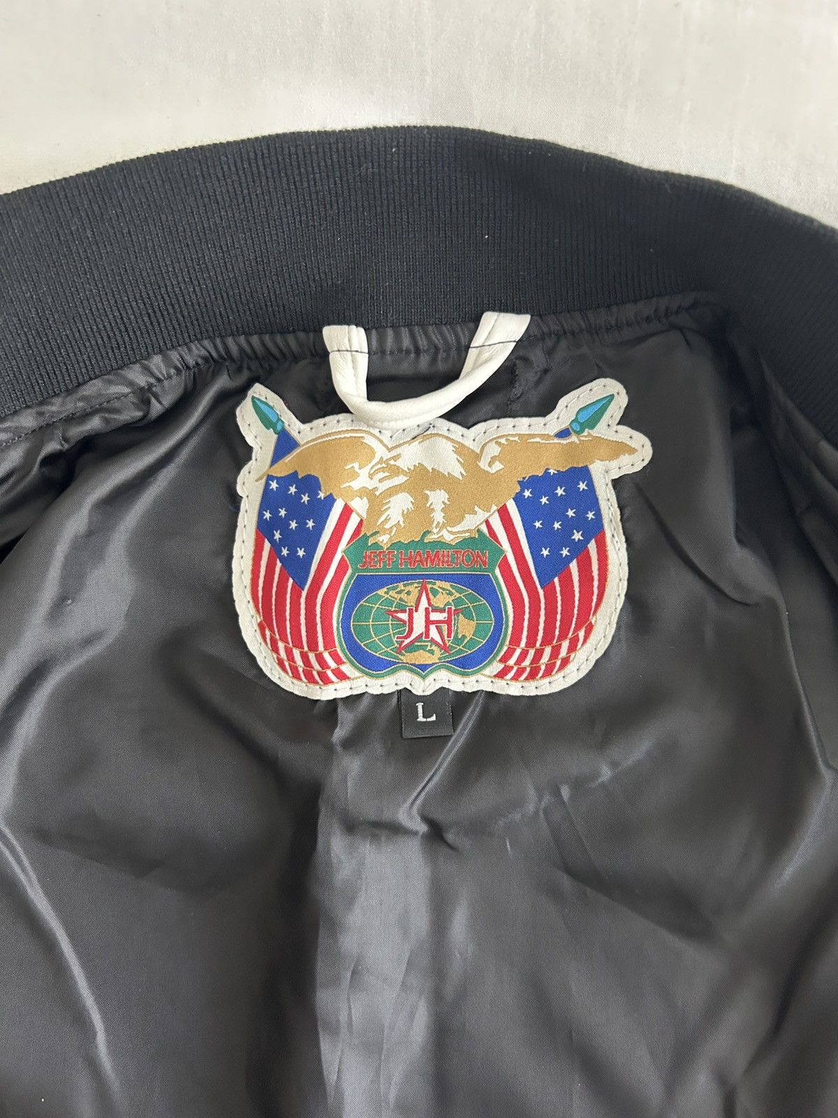 Jeff Hamilton Jeff Hamilton Racing Jacket Bomber GH Wings Logo Signed Size US L / EU 52-54 / 3 - 10 Thumbnail