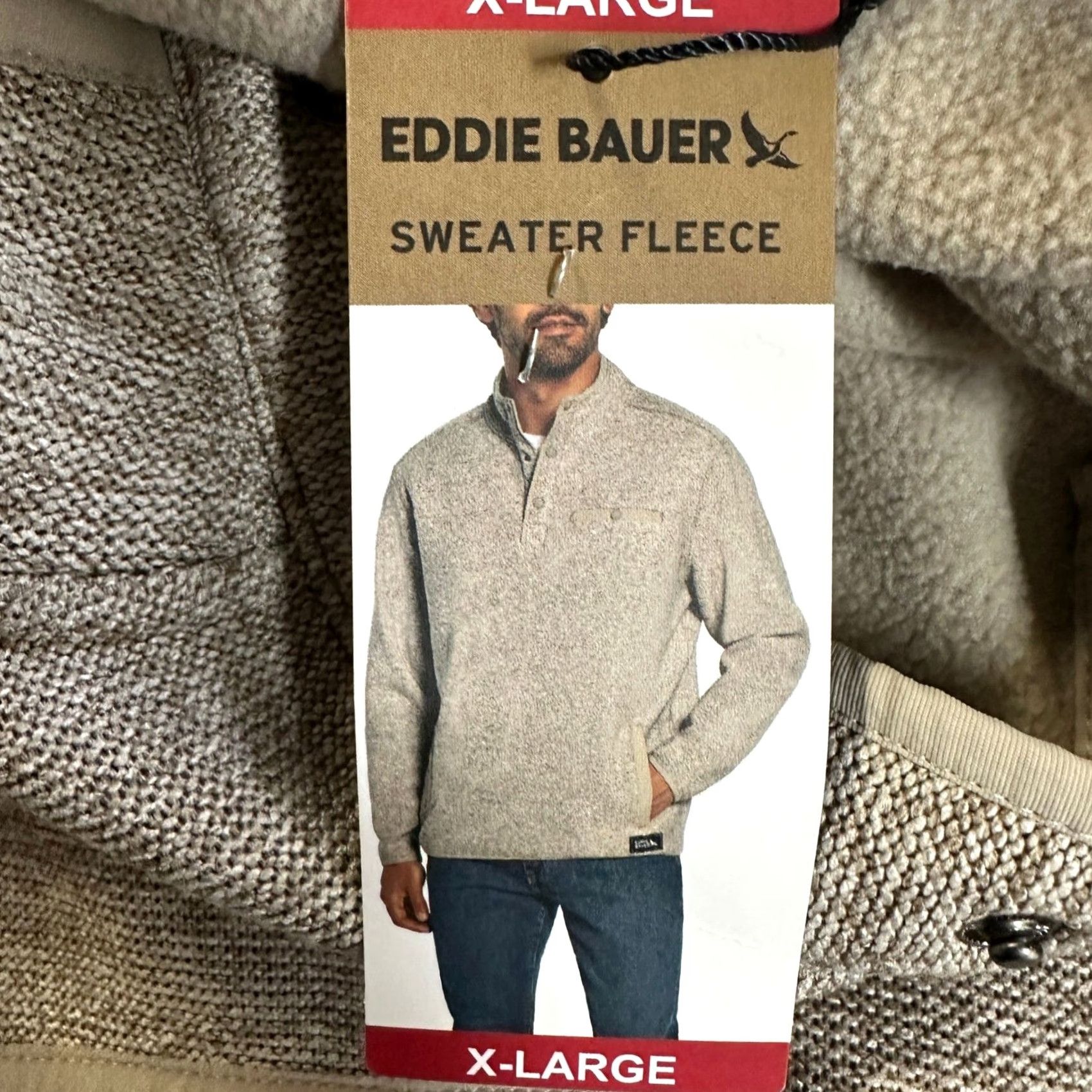 Eddie Bauer Eddie Bauer Fleece Sweater Mens XL Gray Quarter Snap Pocket Pullover Knit Seasonal Outdoor Walking Shirts Womens Size US XL / EU 56 / 4 - 2 Thumbnail