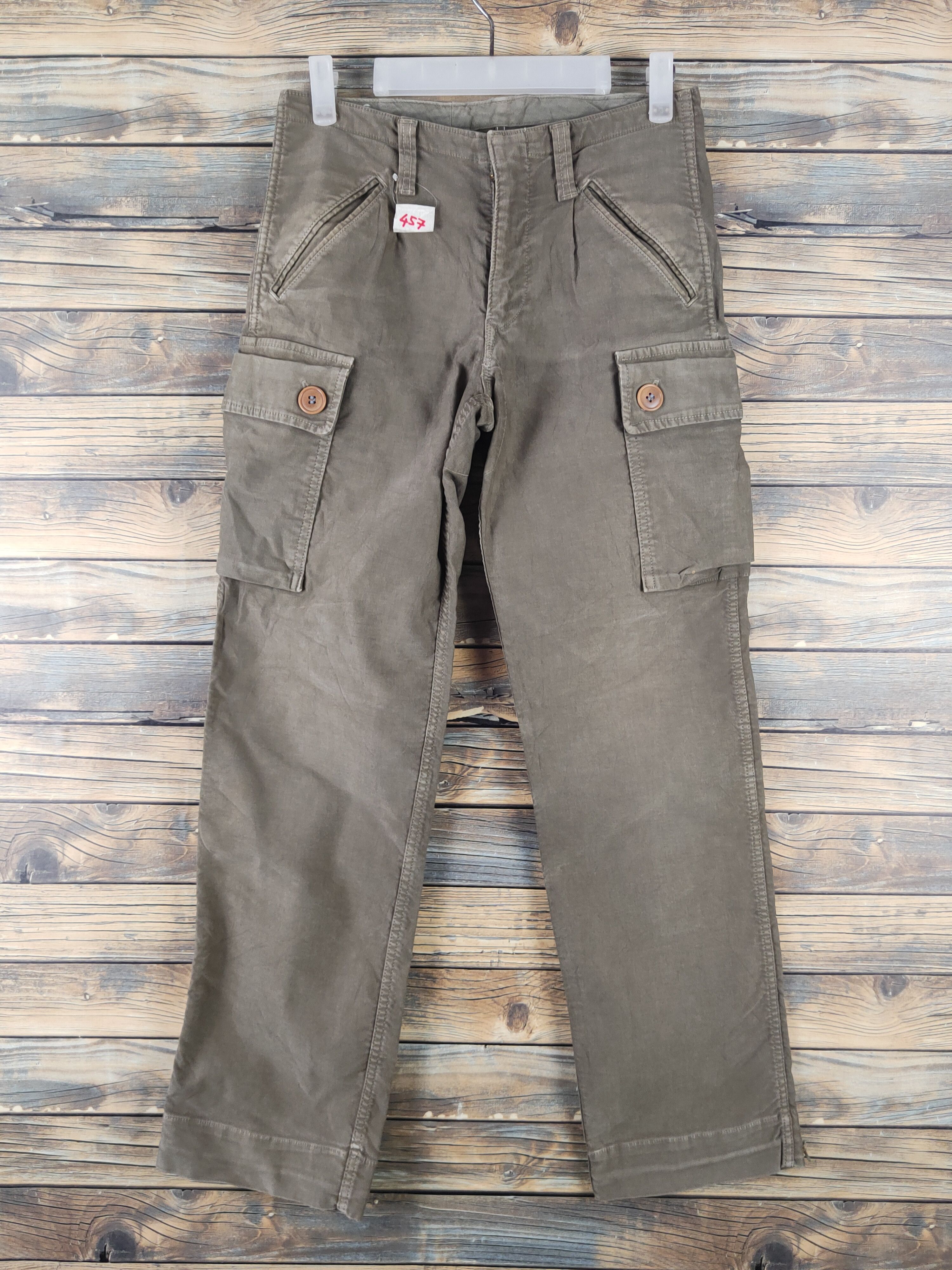 HOLLYWOOD RANCH MARKET DL Mr.HR Market Olive Multipocket Tactical Cargo Pants #457 Size US 28 / EU 44 - 1 Thumbnail