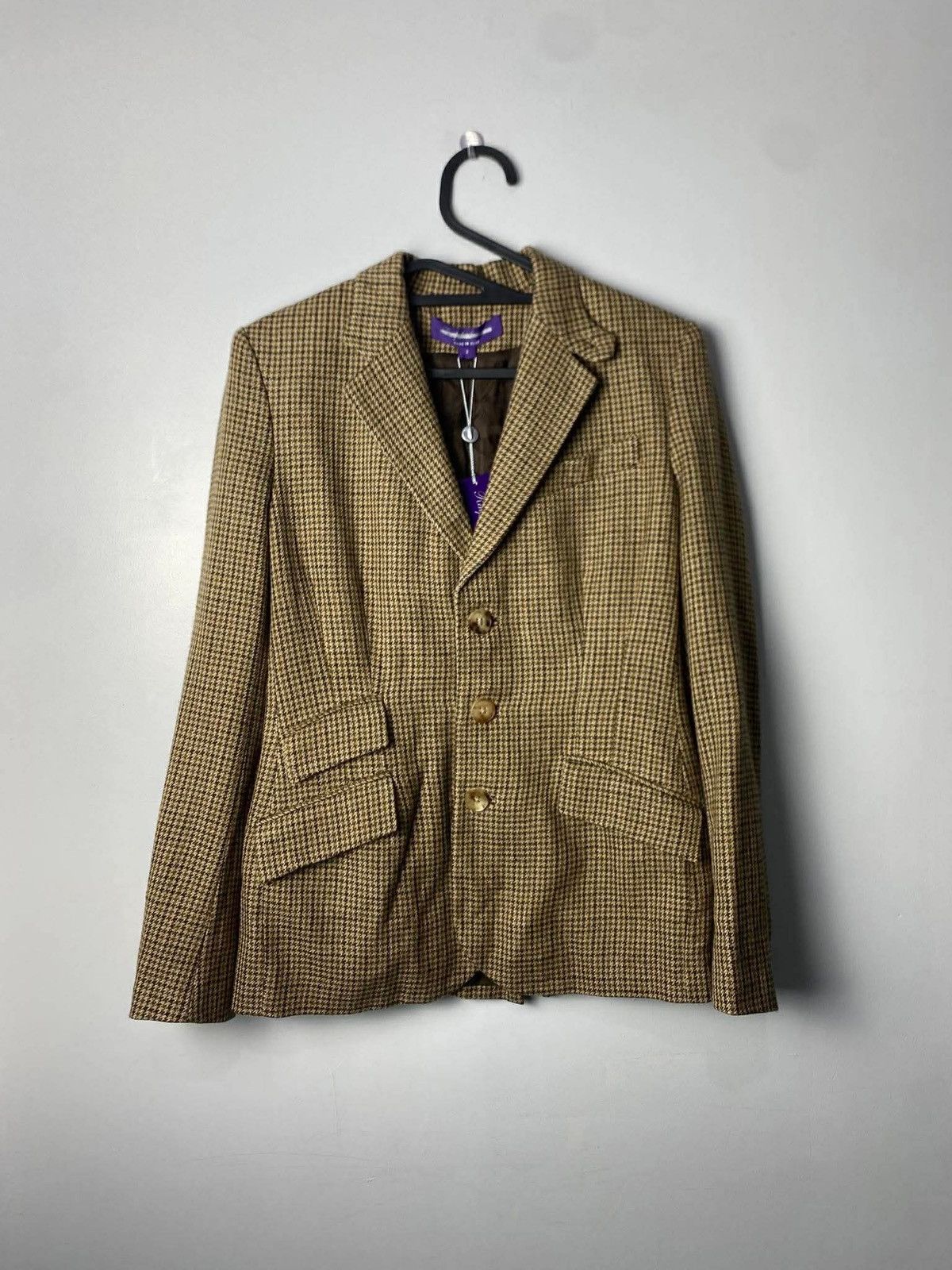 Ralph Lauren Purple Label Polo Ralph Lauren Purple Label Adryan Blazer in Brown Tweed Size 40S - 3 Thumbnail
