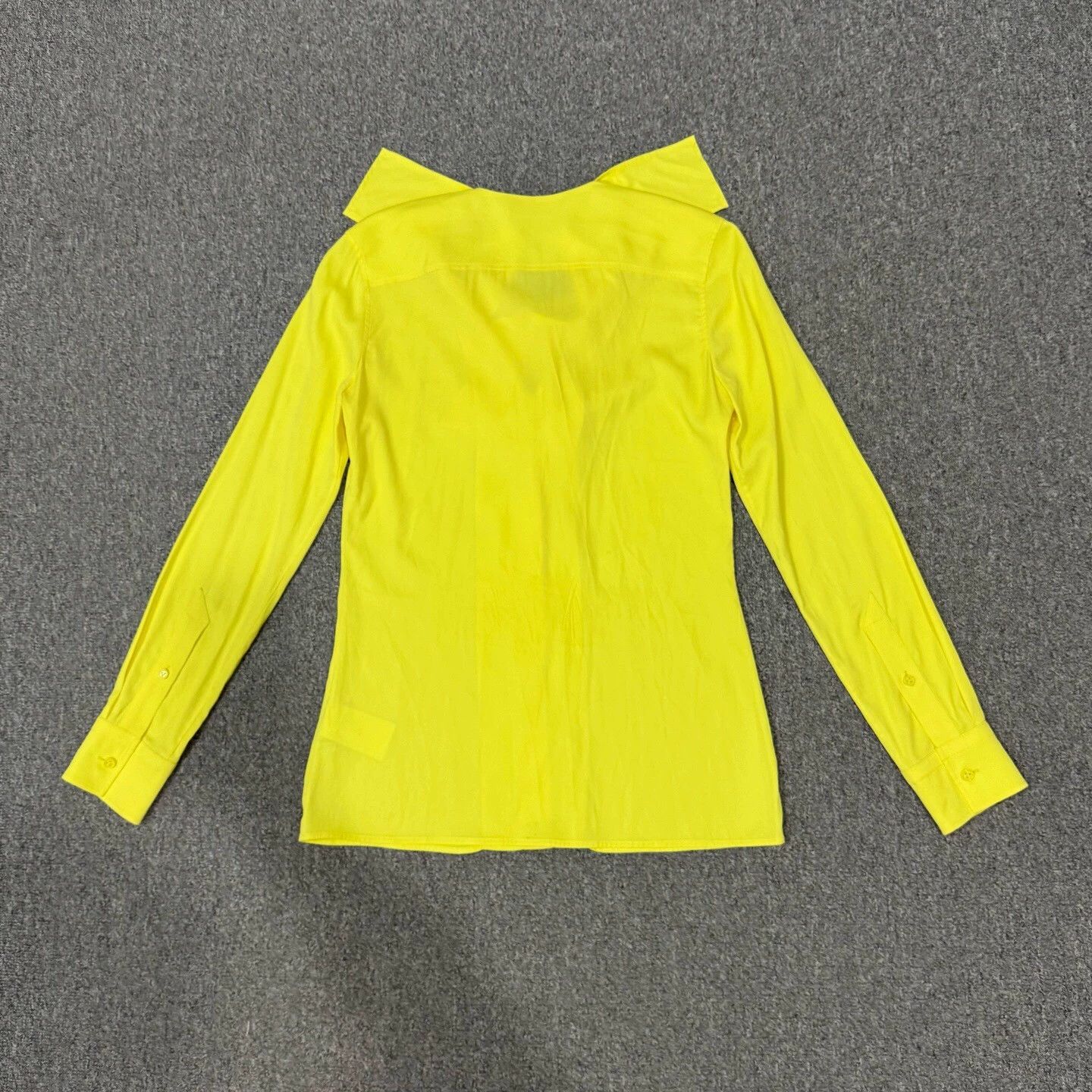 Bottega Veneta Bottega Veneta Yellow Fringe Long-Sleeve Shirt 38 Mint Size S / US 4 / IT 40 - 2 Thumbnail