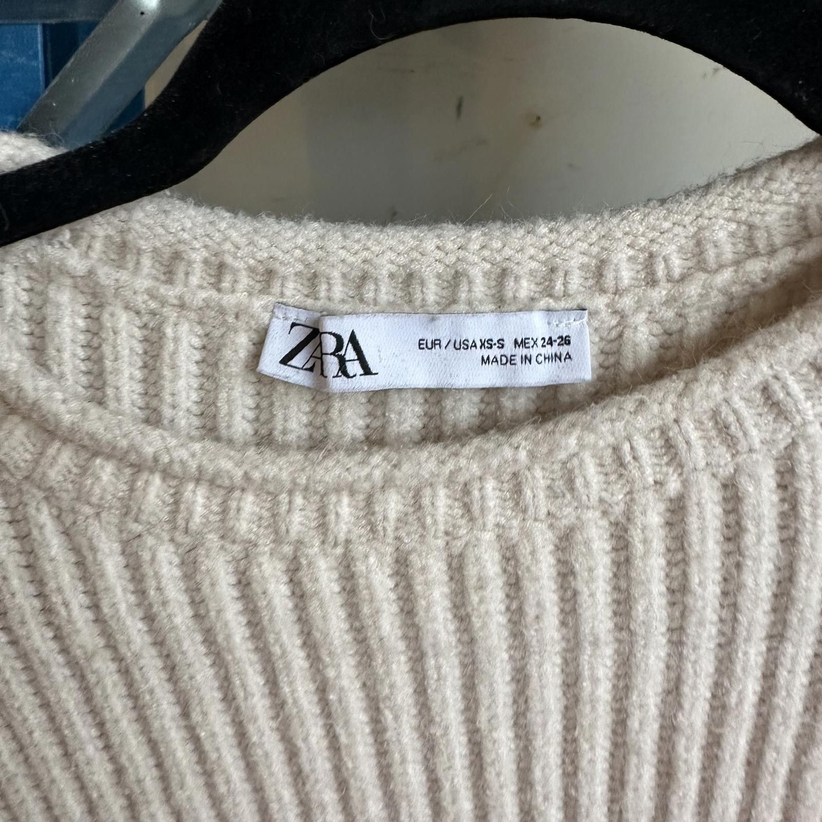 Zara Trendy ZARA Ribbed Sweater with Fringe Size S / US 4 / IT 40 - 2 Thumbnail