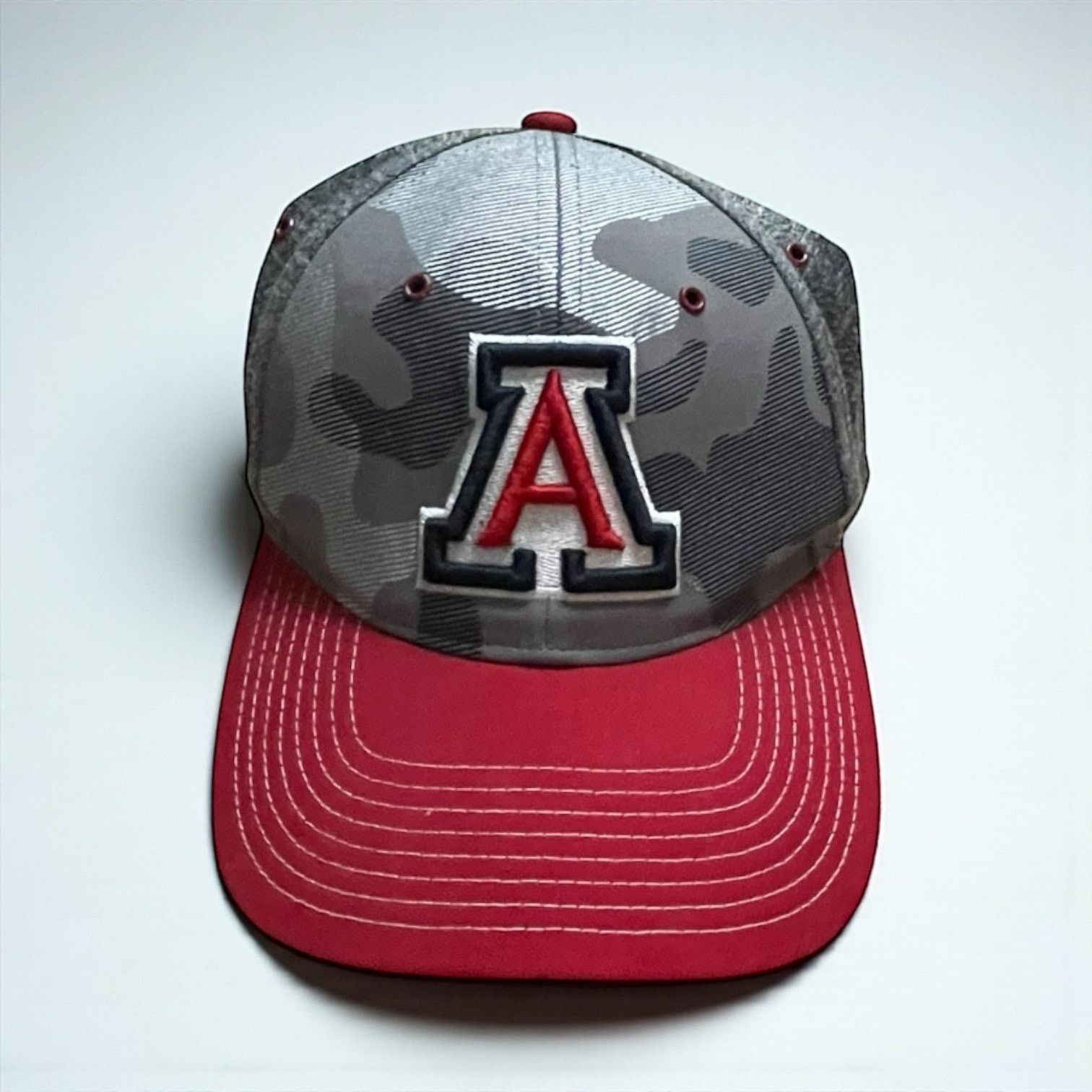 Zephyr Zephyr Mens University of Arizona Wildcats Red & Grey Hat Size ONE SIZE - 1 Thumbnail