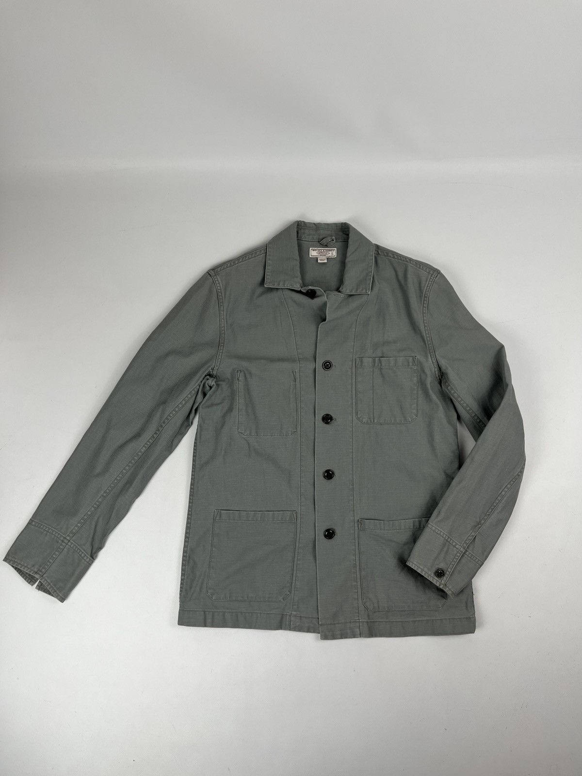 Other Walles Barnes French Chore Jacket Khaki Size US S / EU 44-46 / 1 - 1 Thumbnail