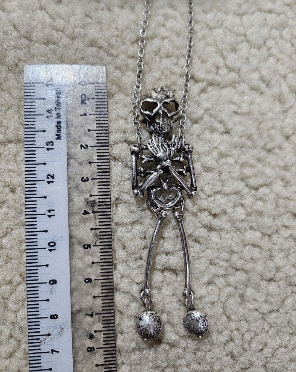 Japanese Brand coquette goth dancing skeleton necklace Size ONE SIZE - 4 Thumbnail