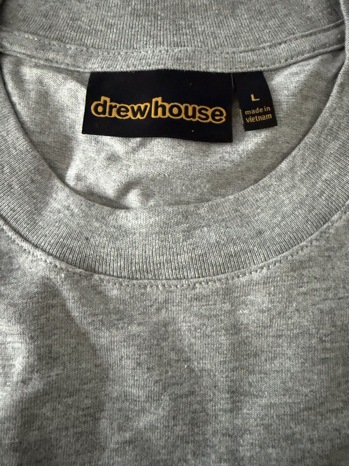 Drew House Drew House Long Sleeve Hug tee Heather grey Size US L / EU 52-54 / 3 - 6 Thumbnail