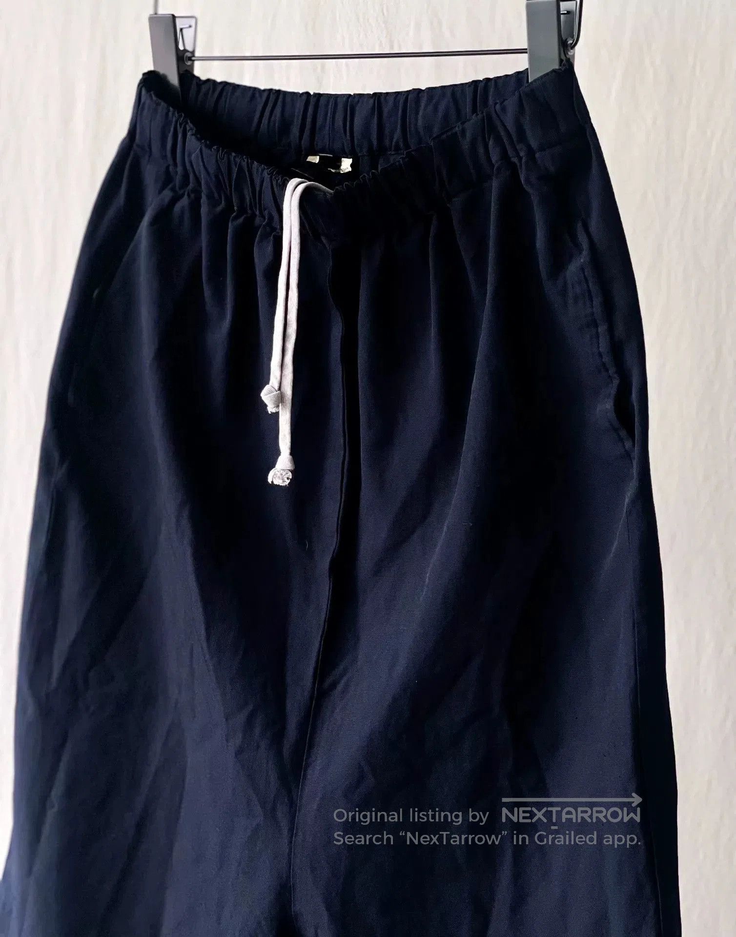 Comme des Garcons ComCom Navy Blue Wide-Leg Cropped Pants. Size 22" - 5 Thumbnail