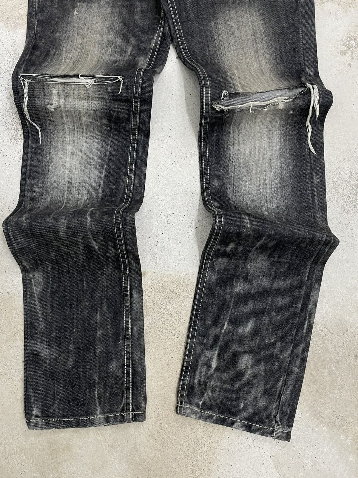 Designer Vintage Japan SemanticDesign Affliction Punk Distress Denim Size US 30 / EU 46 - 2 Thumbnail