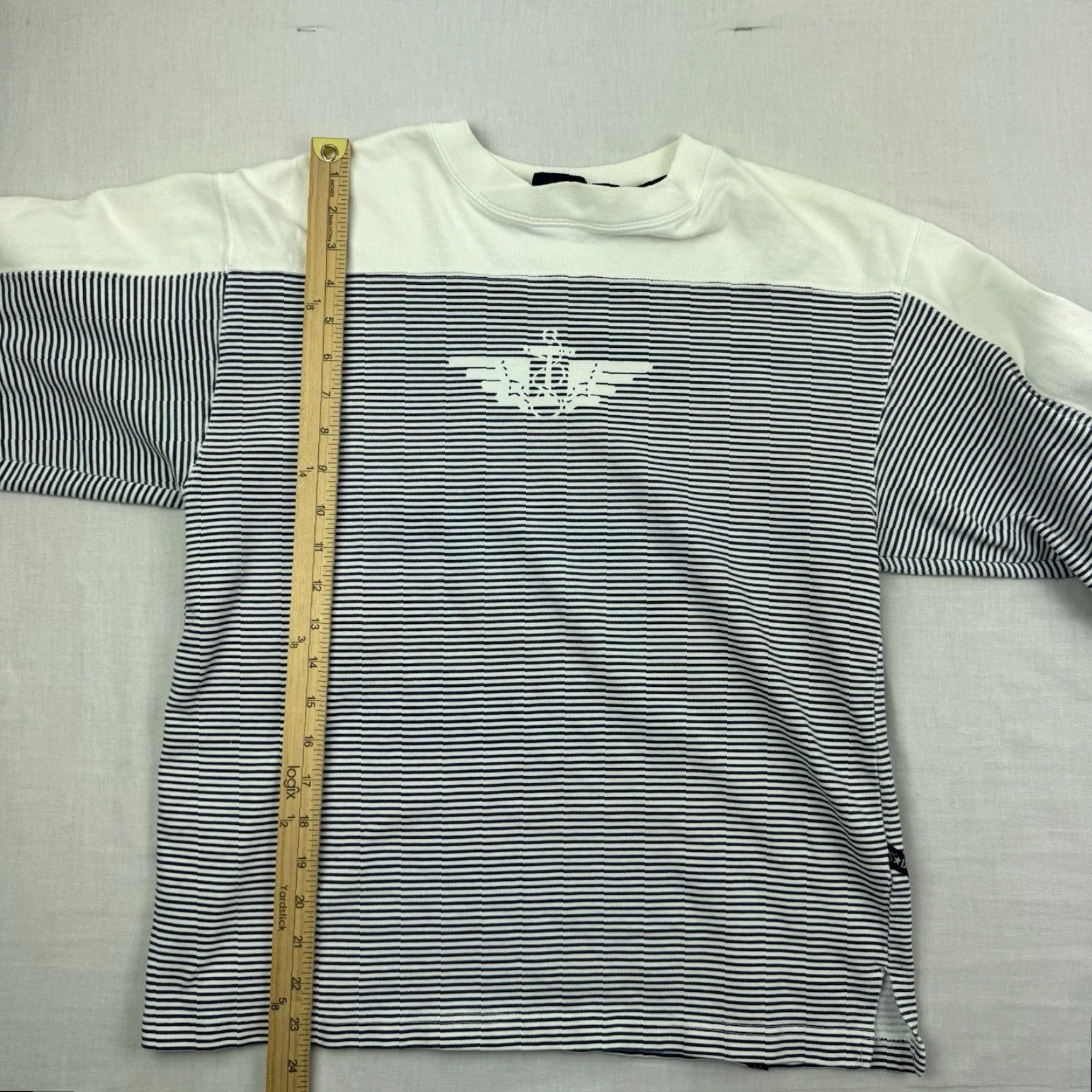 Dockers VINTAGE Dockers Long Sleeve Shirt Womens Medium Striped Nautical Boating 80s 90s Size M / US 6-8 / IT 42-44 - 7 Thumbnail