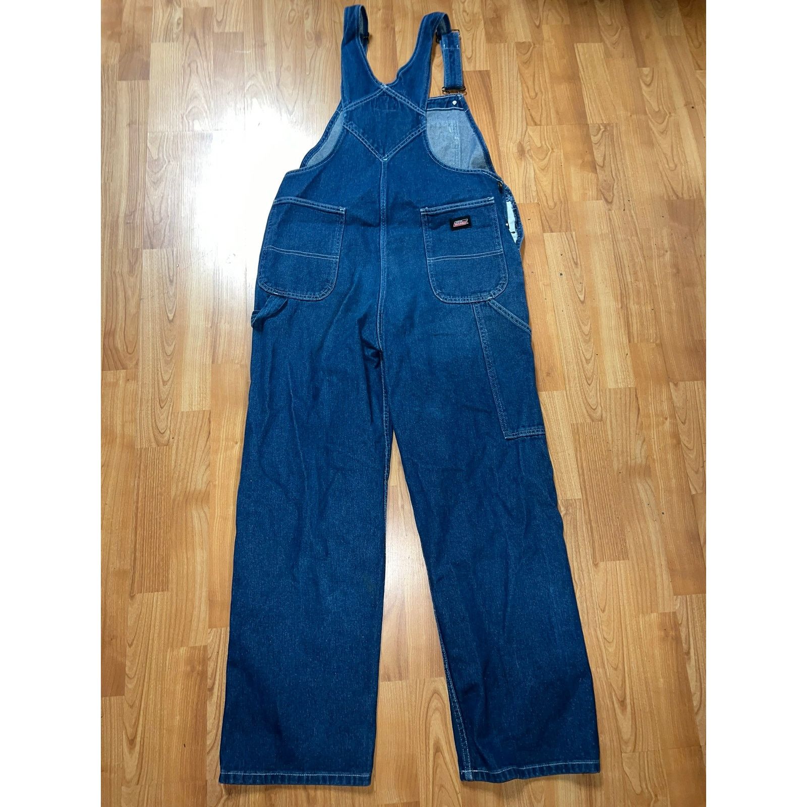 Vintage Dickies Overalls Carpenter Genuine Denim Blue Workwear VTG S Size US S / EU 44-46 / 1 - 8 Thumbnail