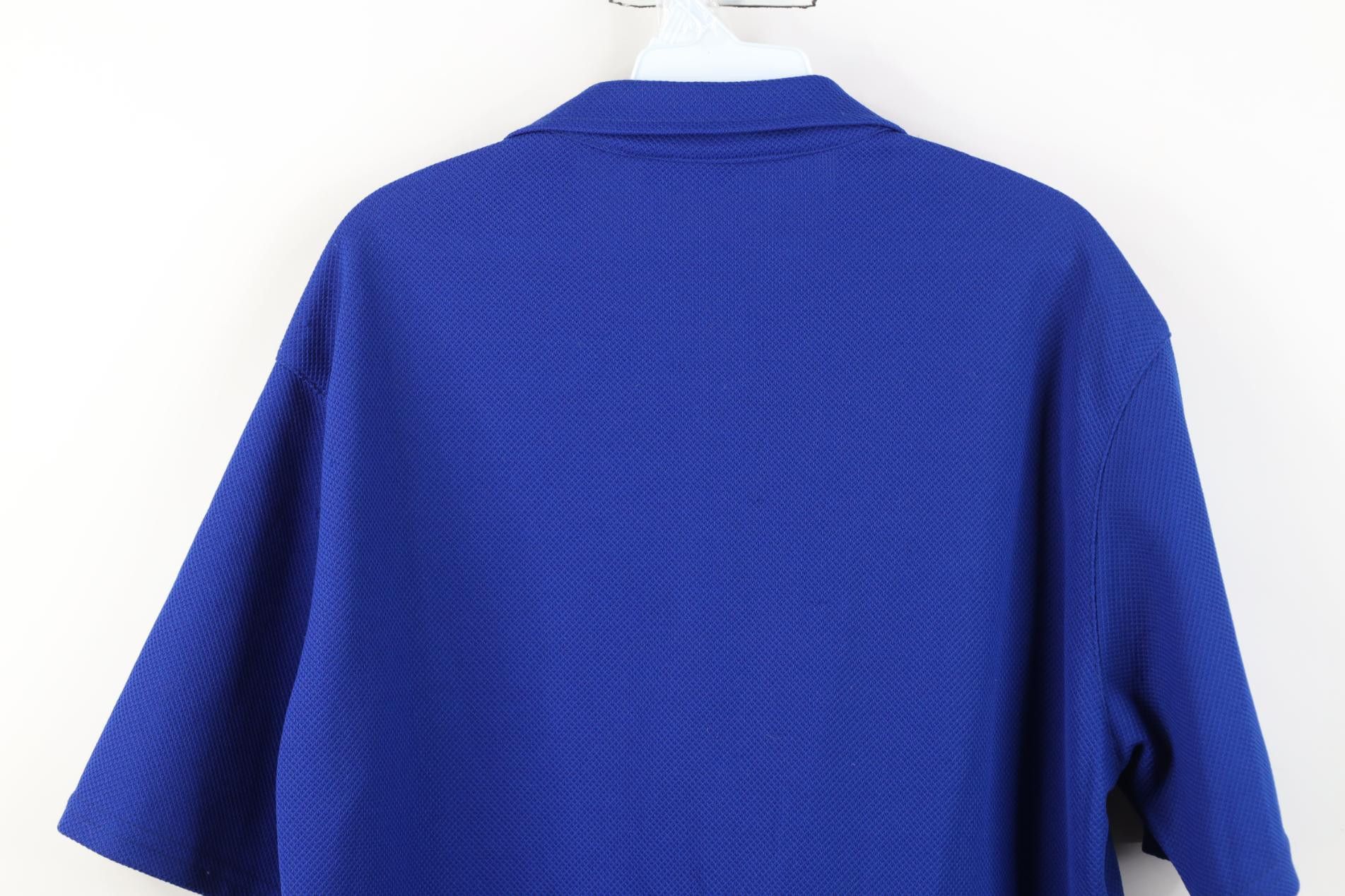 Vintage Vintage 90s Streetwear Camp Collar Button Shirt Blue USA Size US L / EU 52-54 / 3 - 14 Thumbnail