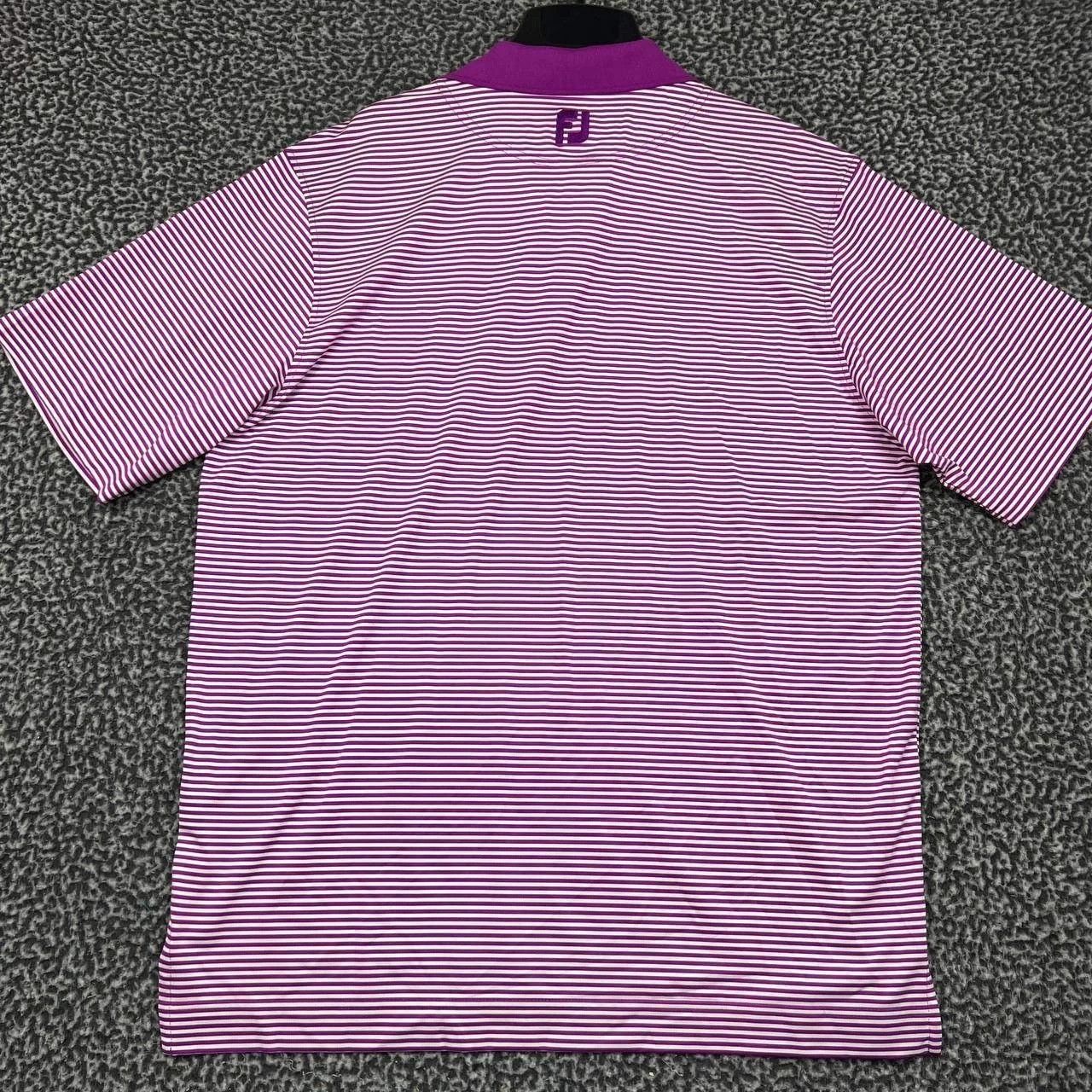 Footjoy FootJoy Golf Polo Shirt L Striped Short Sleeve Performance Size US L / EU 52-54 / 3 - 2 Thumbnail