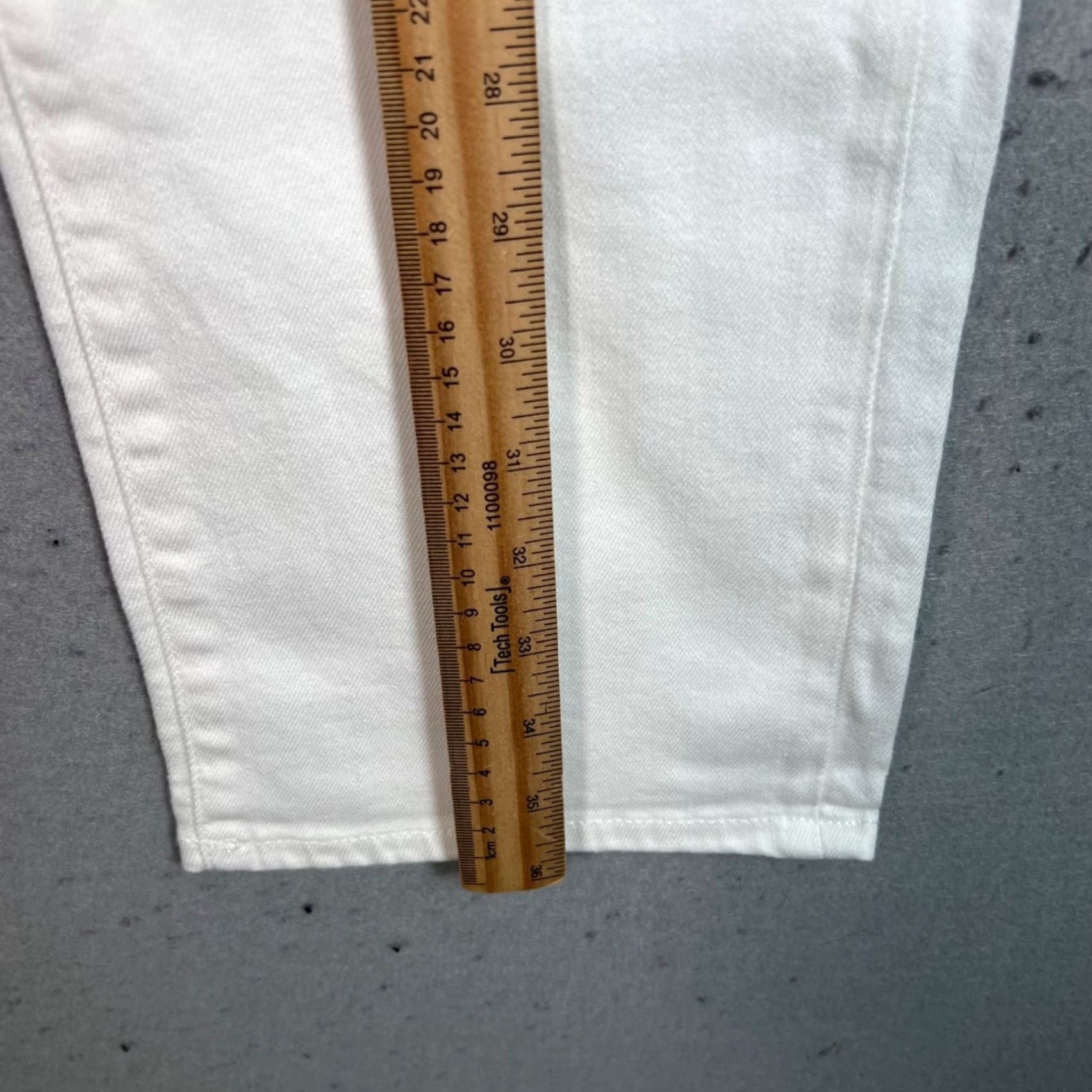 Edwin Edwin Jamie Boyfriend Jeans Womens Size 32 White Denim Cotton Blend Size 24" / US 00 / IT 34 - 7 Thumbnail