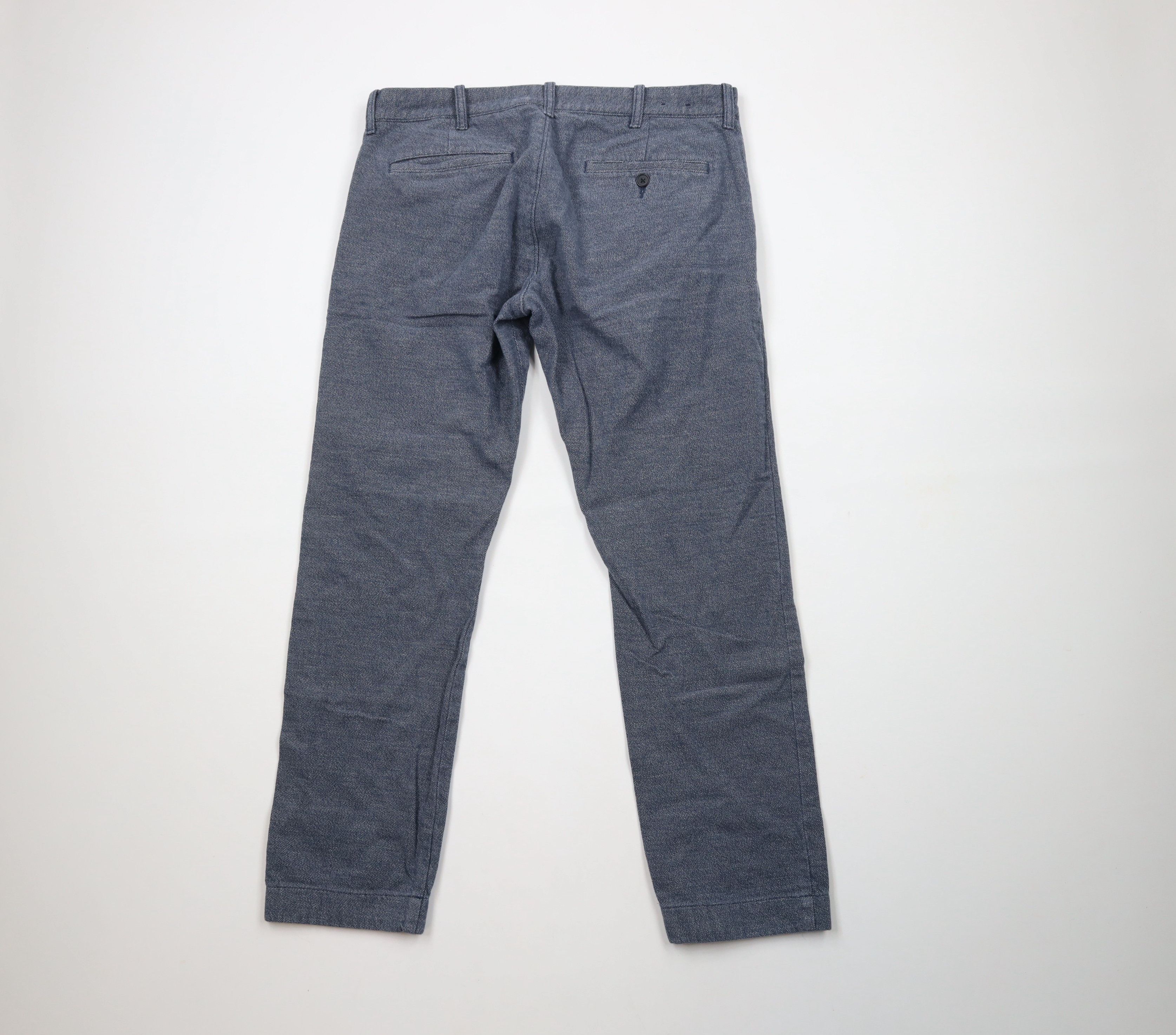 J.Crew × Vintage J Crew Slim Fit Flex Brushed Twill Trousers Chino Pants Blue Size US 32 / EU 48 - 8 Thumbnail