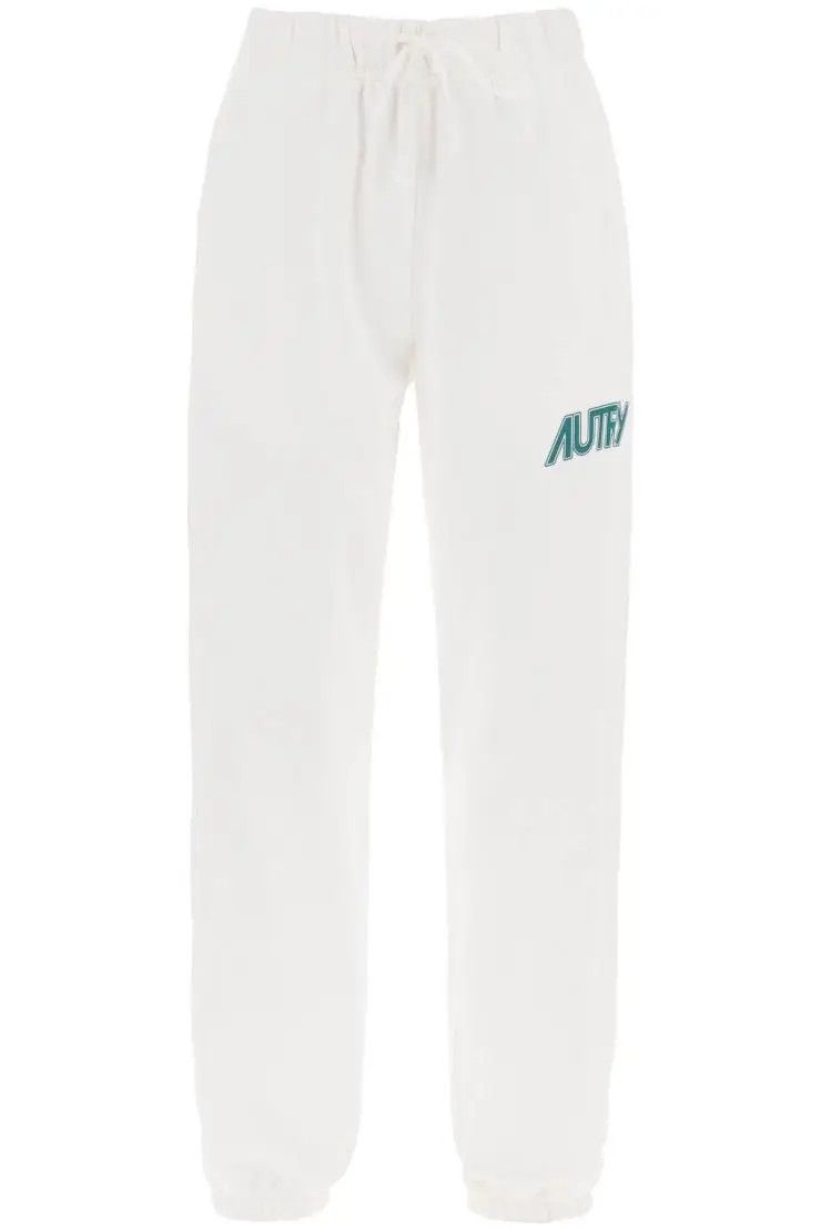 image of Autry O1S22I1N0324 Logo Print Joggers In White, Women's