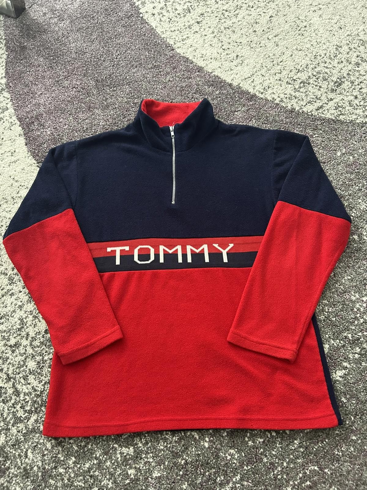 Tommy Hilfiger Bootleg Tommy Fleece Half-Zip Pullover Size US L / EU 52-54 / 3 - 1 Thumbnail