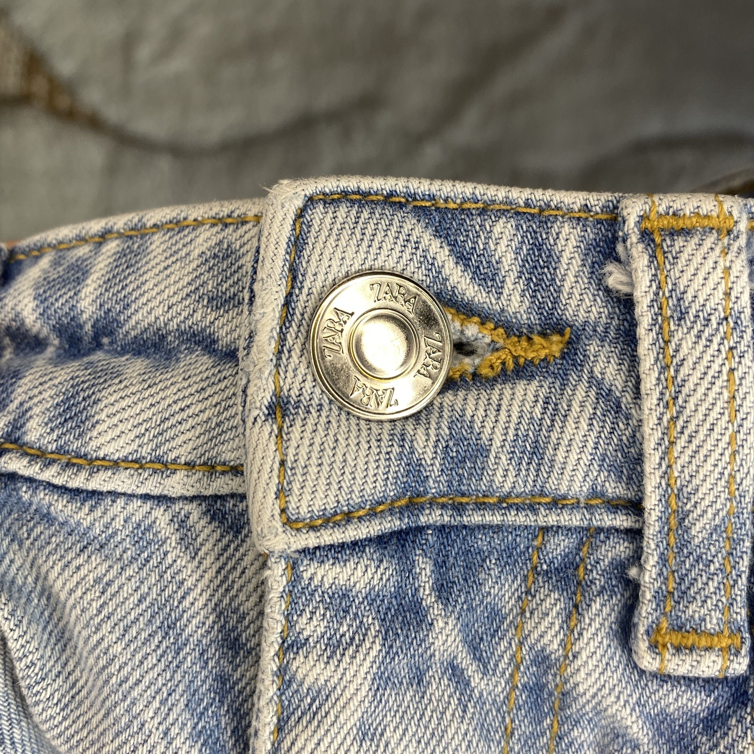Zara Zara Light Blue Denim Mom Shorts US 0 Size 25" / US 0 / IT 36 - 4 Thumbnail