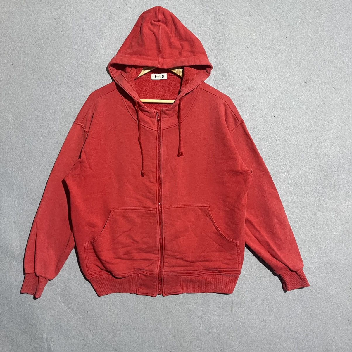 Issey Miyake Vintage 90s Issey Miyake iS Red Zip Hoodie – Rare Archival Size US L / EU 52-54 / 3 - 3 Thumbnail