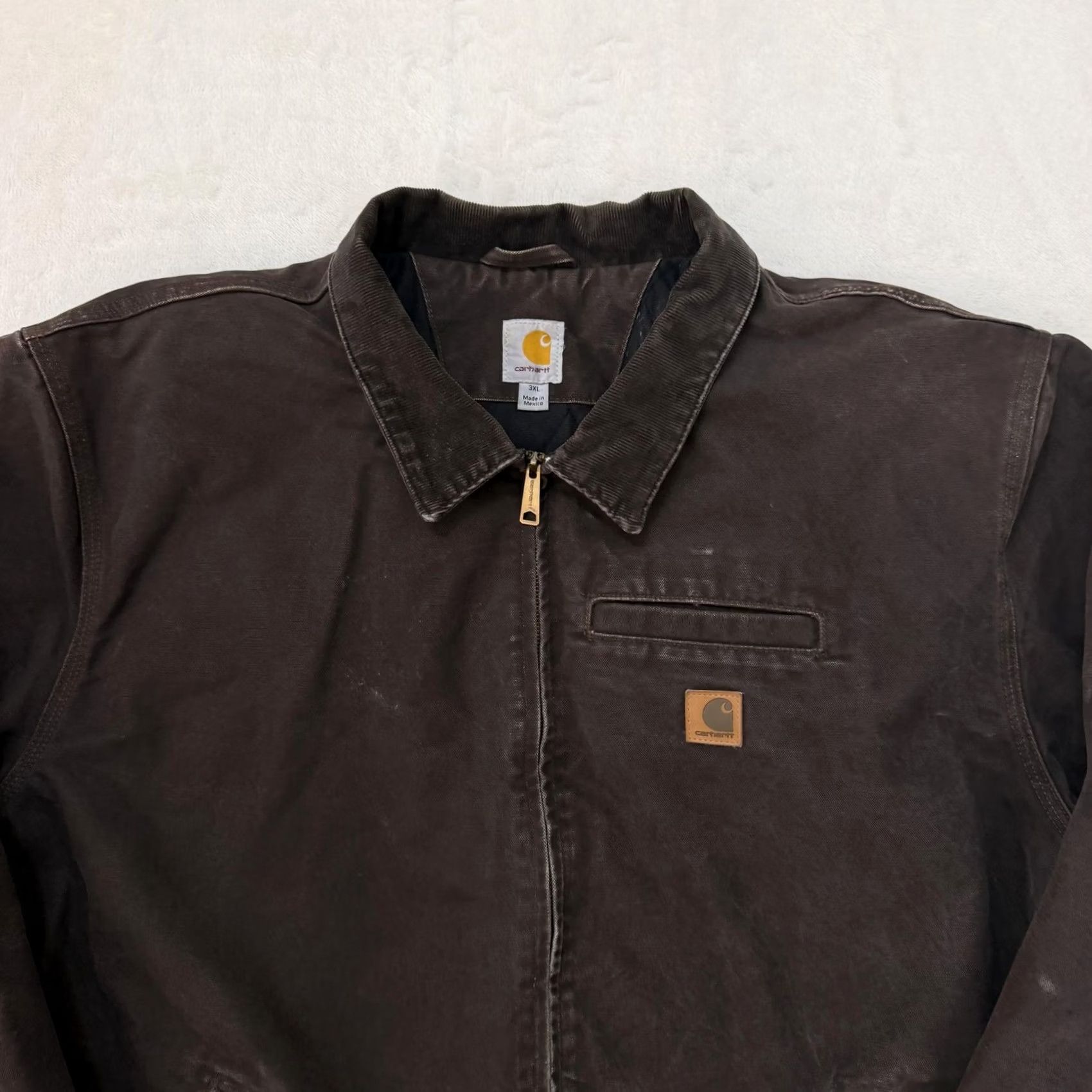 Carhartt VINTAGE Carhartt Bankston Jacket Mens 3XL Brown Quilted Detroit Bomber Jacket Zip Pockets Size US XXL / EU 58 / 5 - 2 Thumbnail