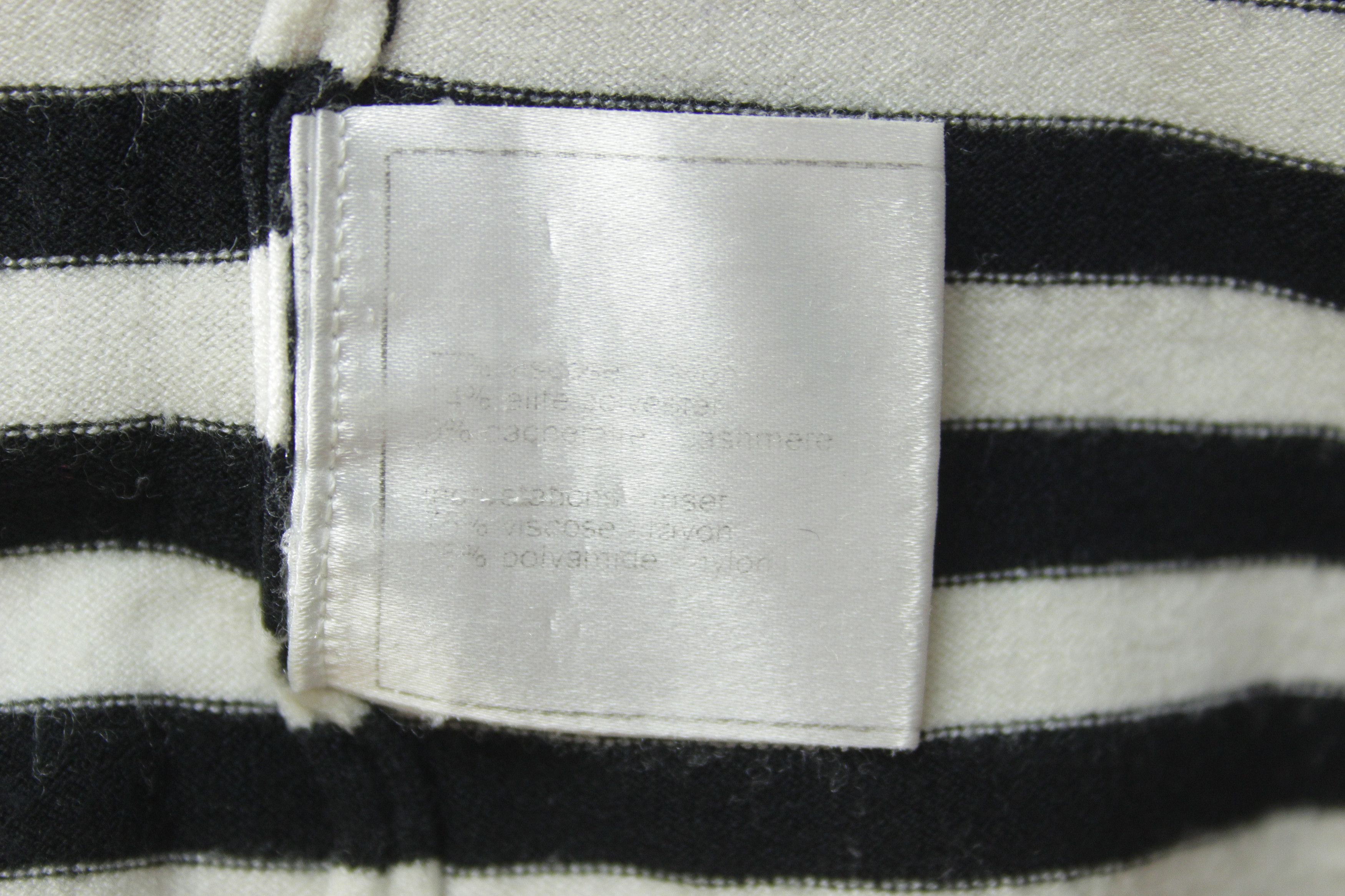 Chanel Striped Logo Sweater Vintage Size S / US 4 / IT 40 - 12 Thumbnail