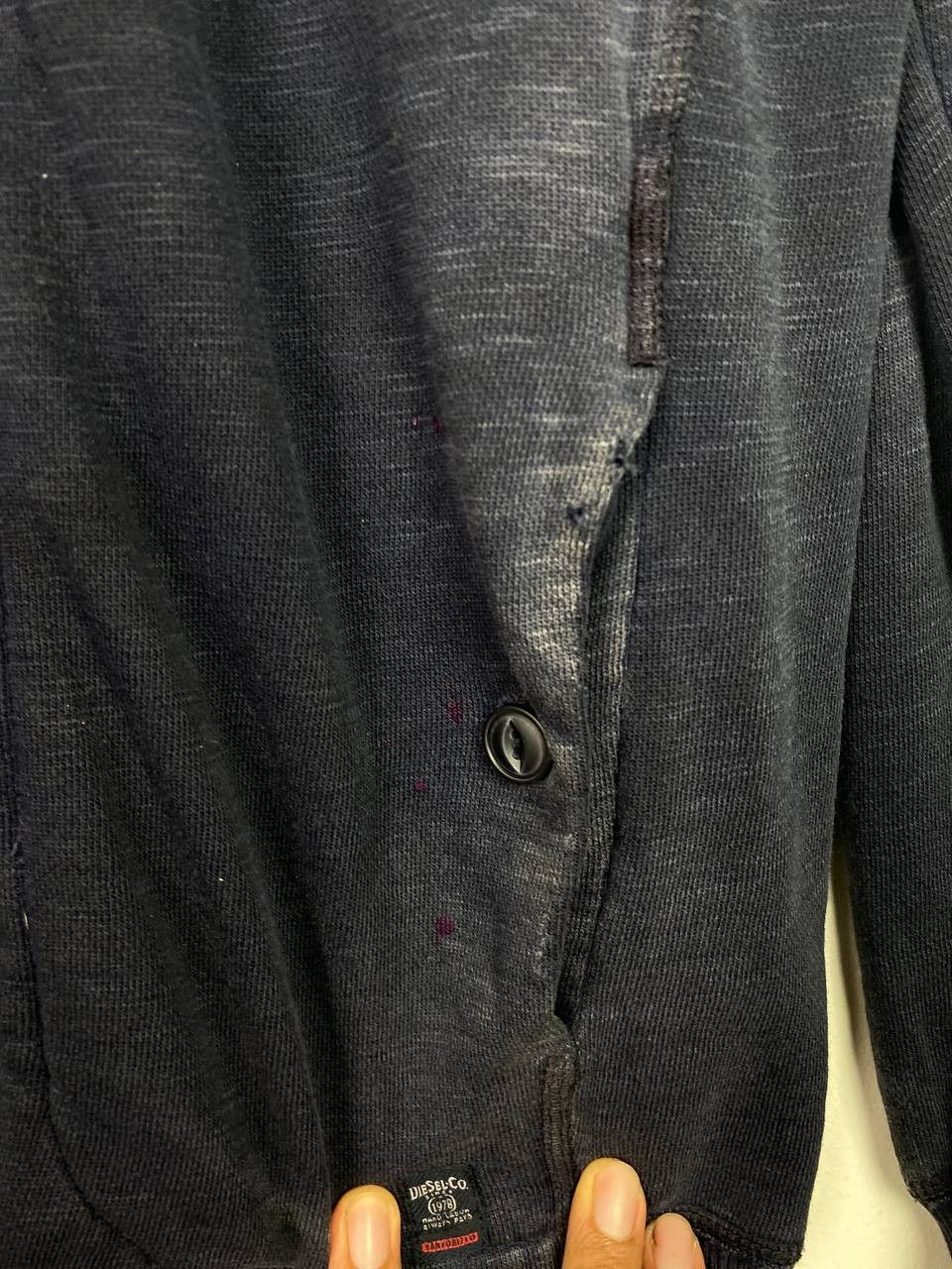Diesel diesel & co cotton jacket cat eye button distressed design Size US L / EU 52-54 / 3 - 4 Thumbnail