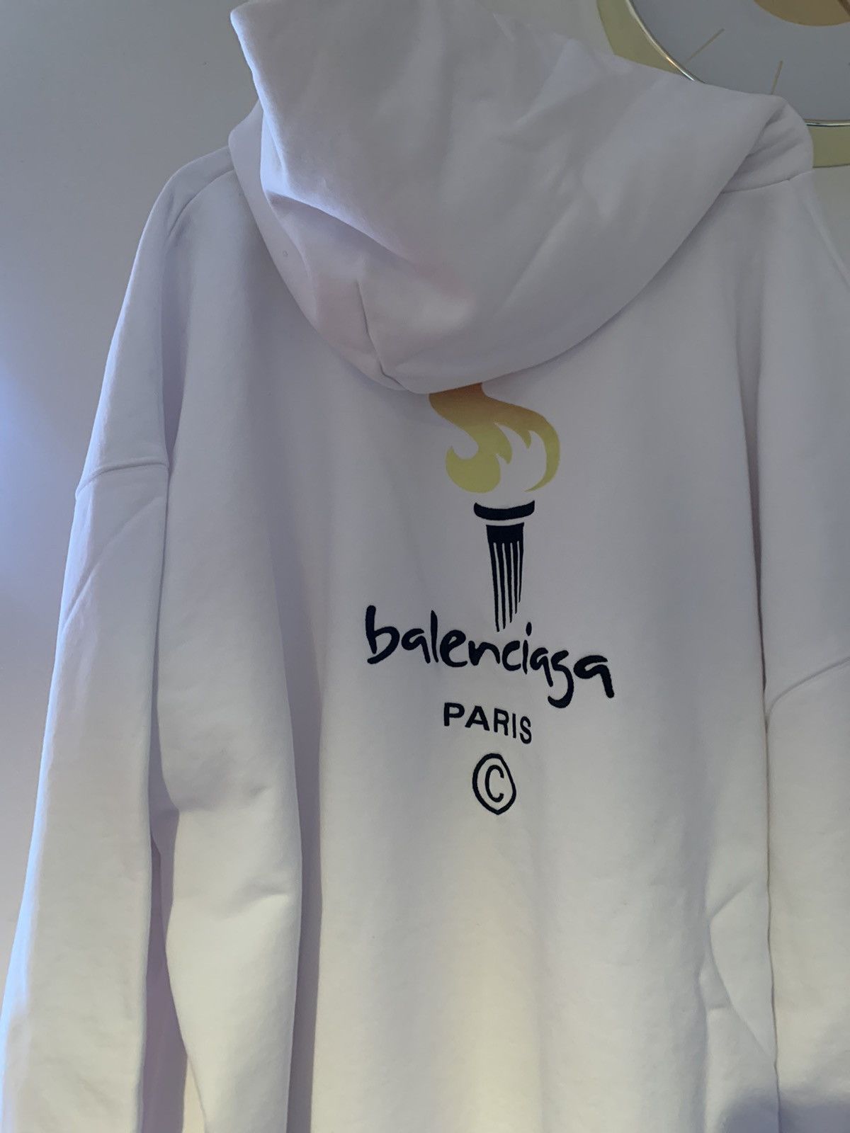 Balenciaga Balenciaga Paris Olympic Oversized Hoodie Size US XL / EU 56 / 4 - 2 Thumbnail