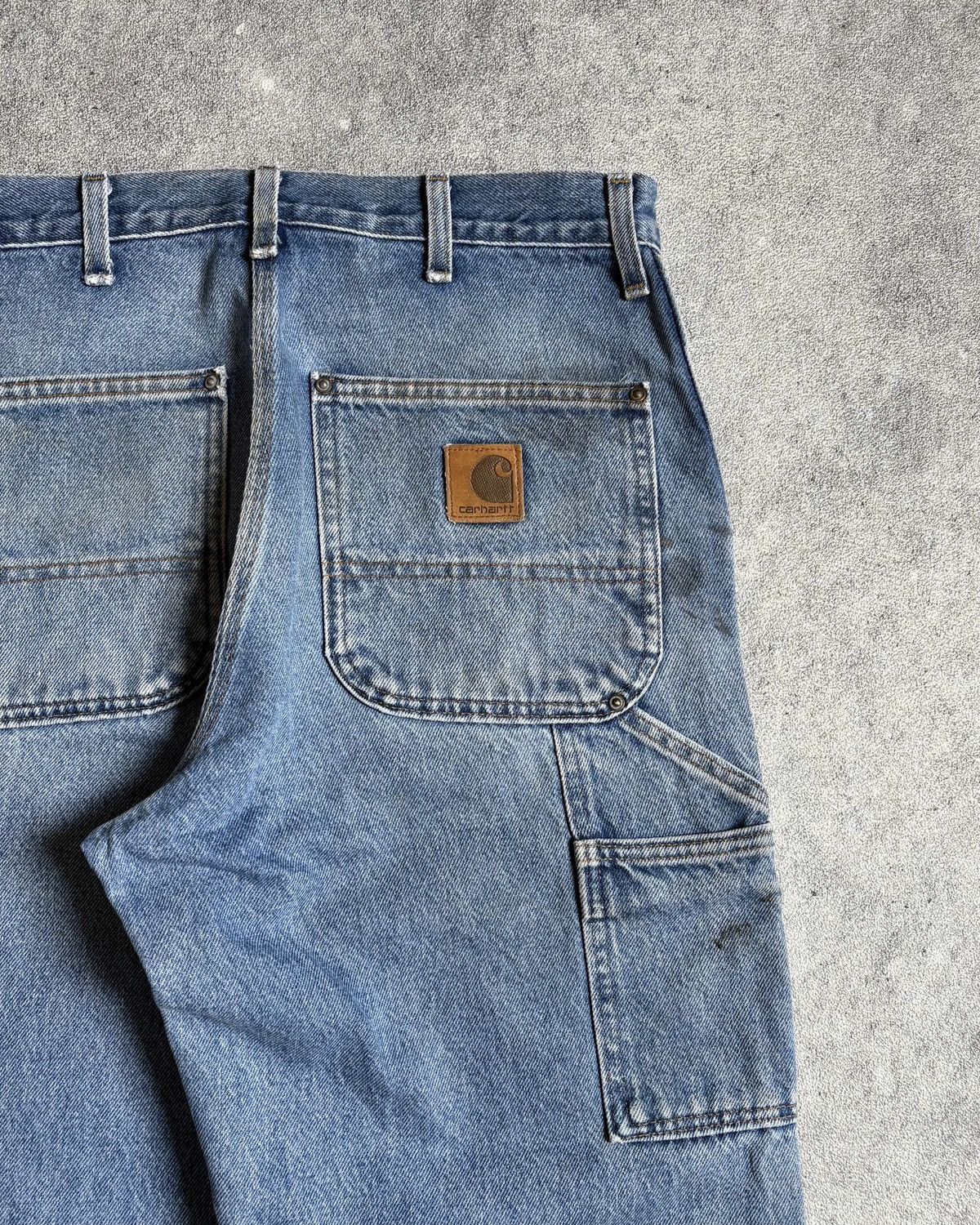 Carhartt Vintage Faded Denim Carhartt Double Knee Pants Size US 32 / EU 48 - 7 Thumbnail