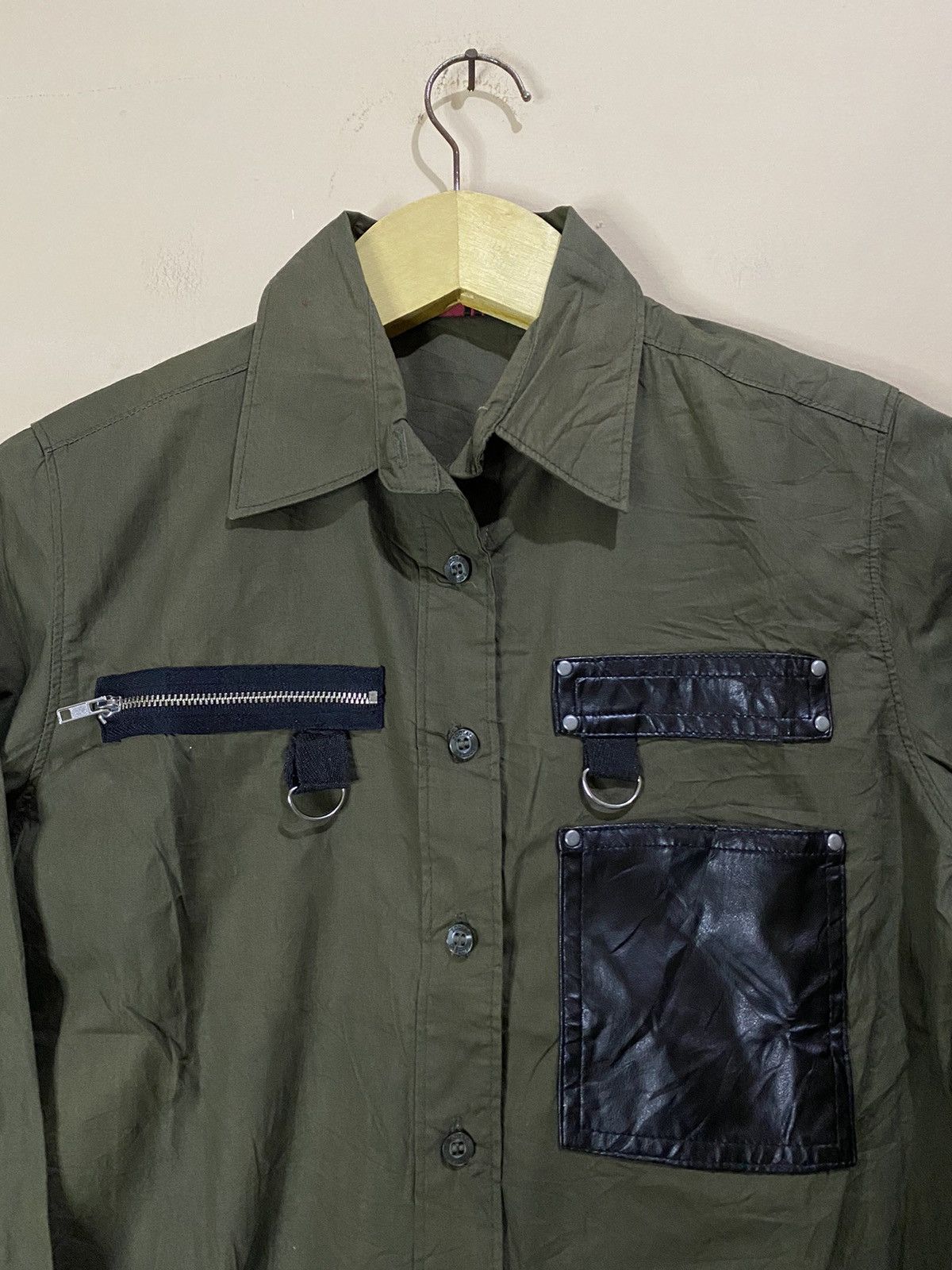 If Six Was Nine Y2K Zodiac Bondage Japan Punk Style Button Shirt Size M / US 6-8 / IT 42-44 - 3 Thumbnail